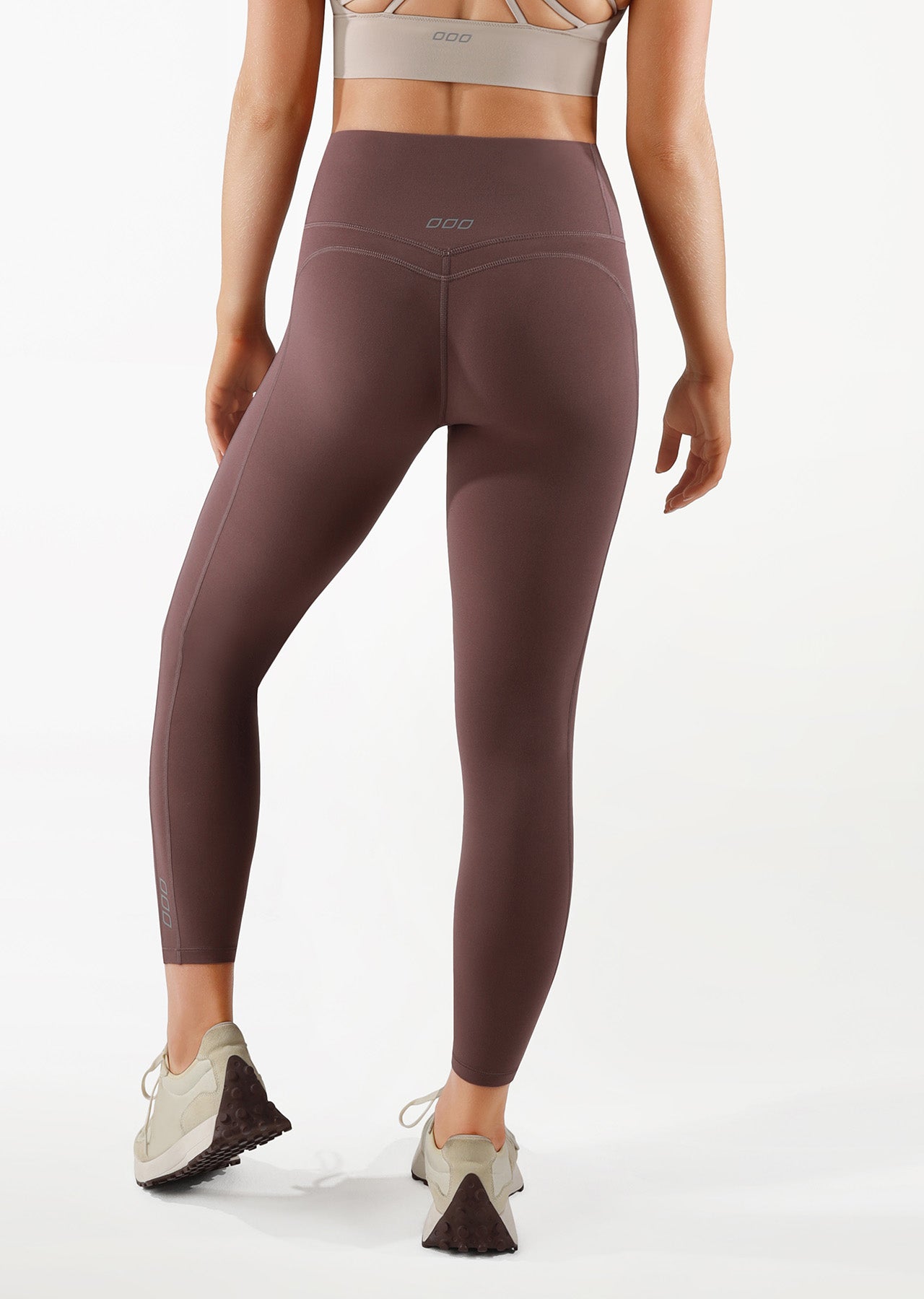 Lorna Jane Booty Shaper Ankle Biter Leggings - Stone