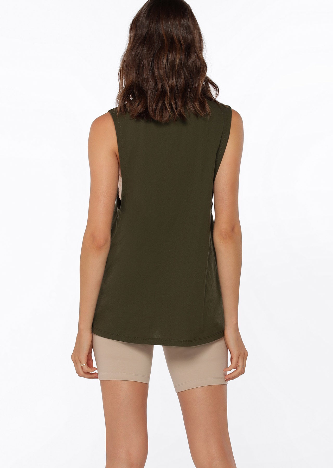 Lorna Jane Work It Transdry Muscle Tank - Luxury Green