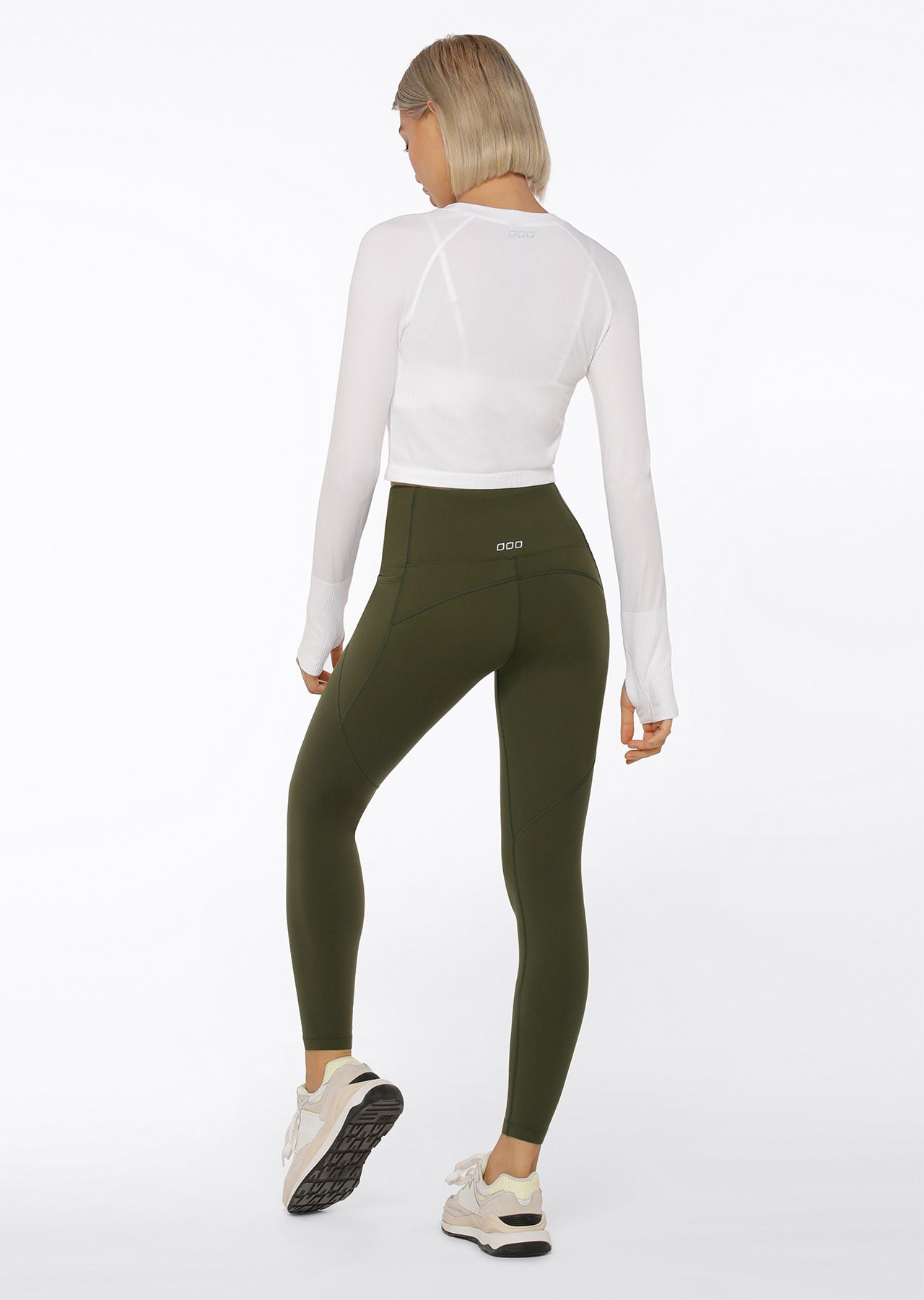 Lorna Jane Amy Winter Thermal Phone Pocket Tech Leggings - Luxury Green