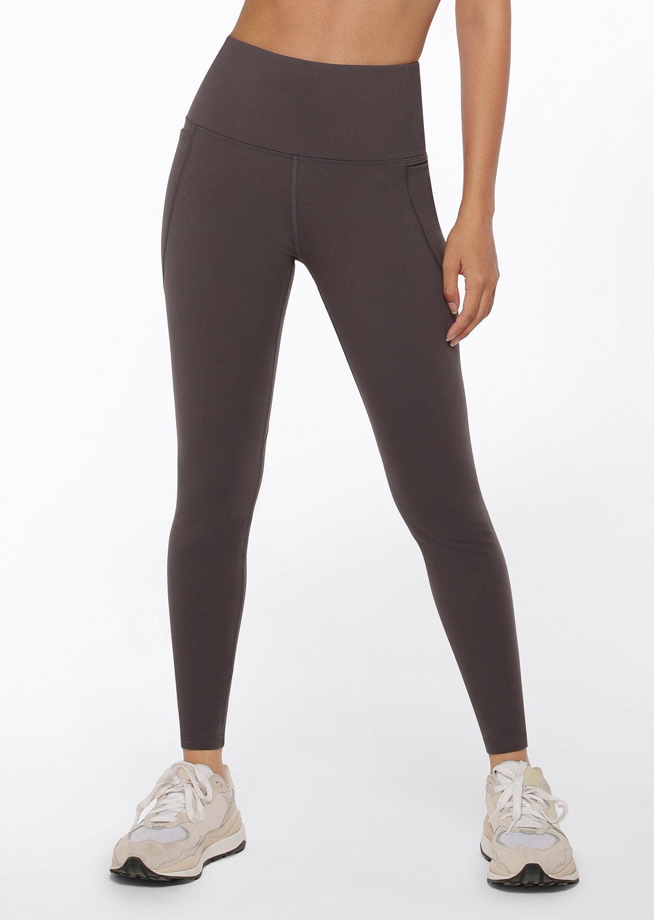 Lorna Jane Amy Winter Thermal Phone Pocket Tech Leggings - Titanium