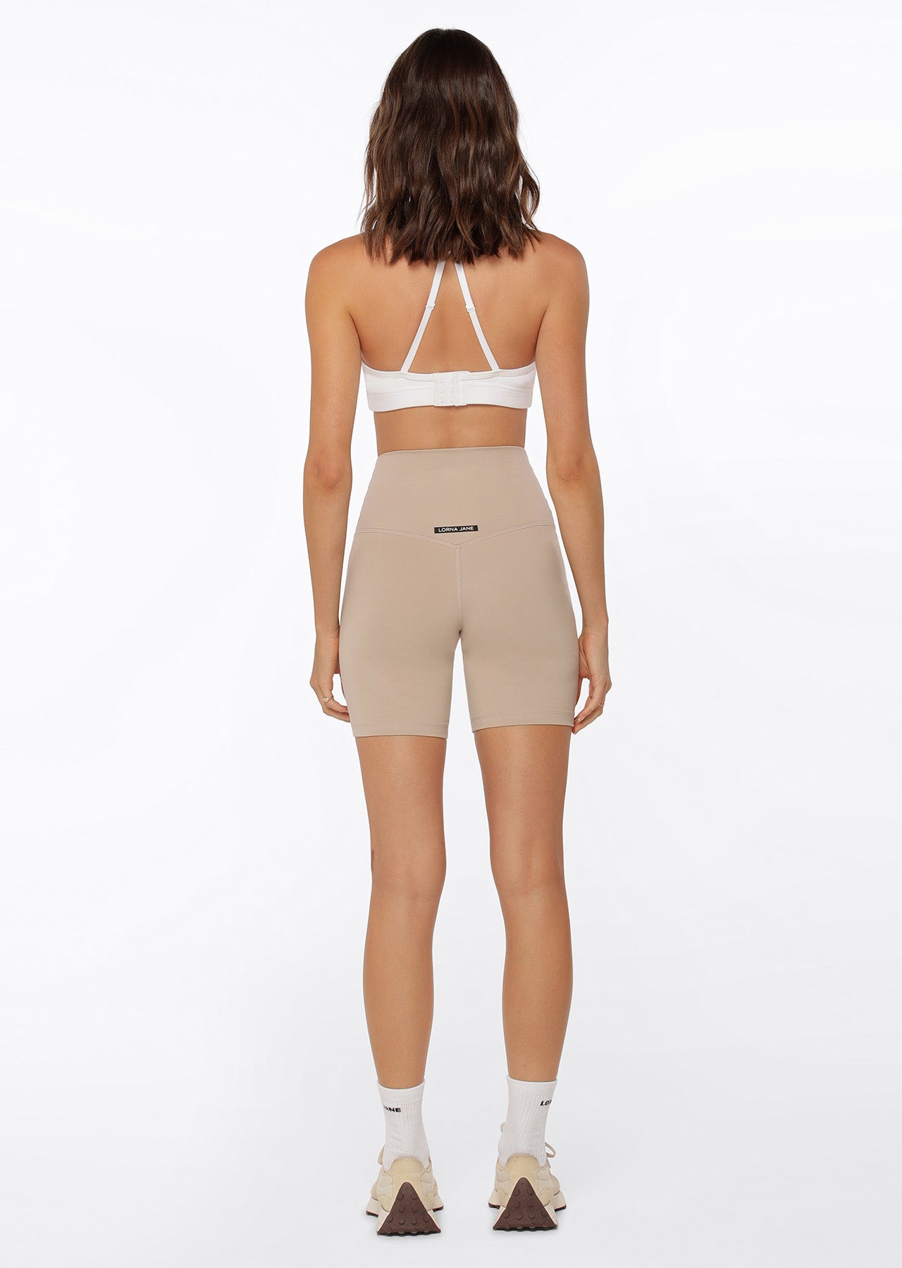 Lorna Jane Weekender Lounge Bike Short - Off White