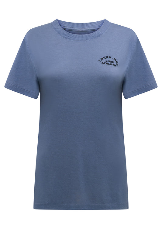 Lorna Jane Lotus T-Shirt - Misty Blue