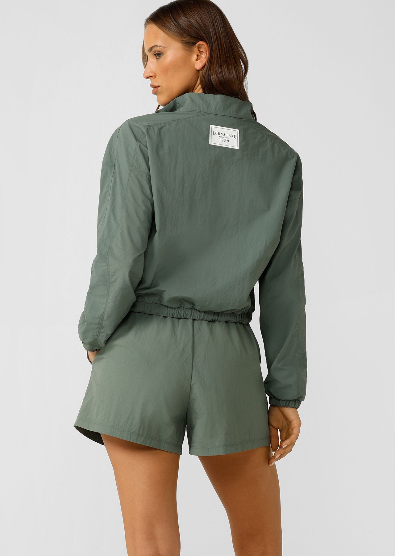 Lorna Jane Weightless Active 1/2 Zip Jacket - Agave Green