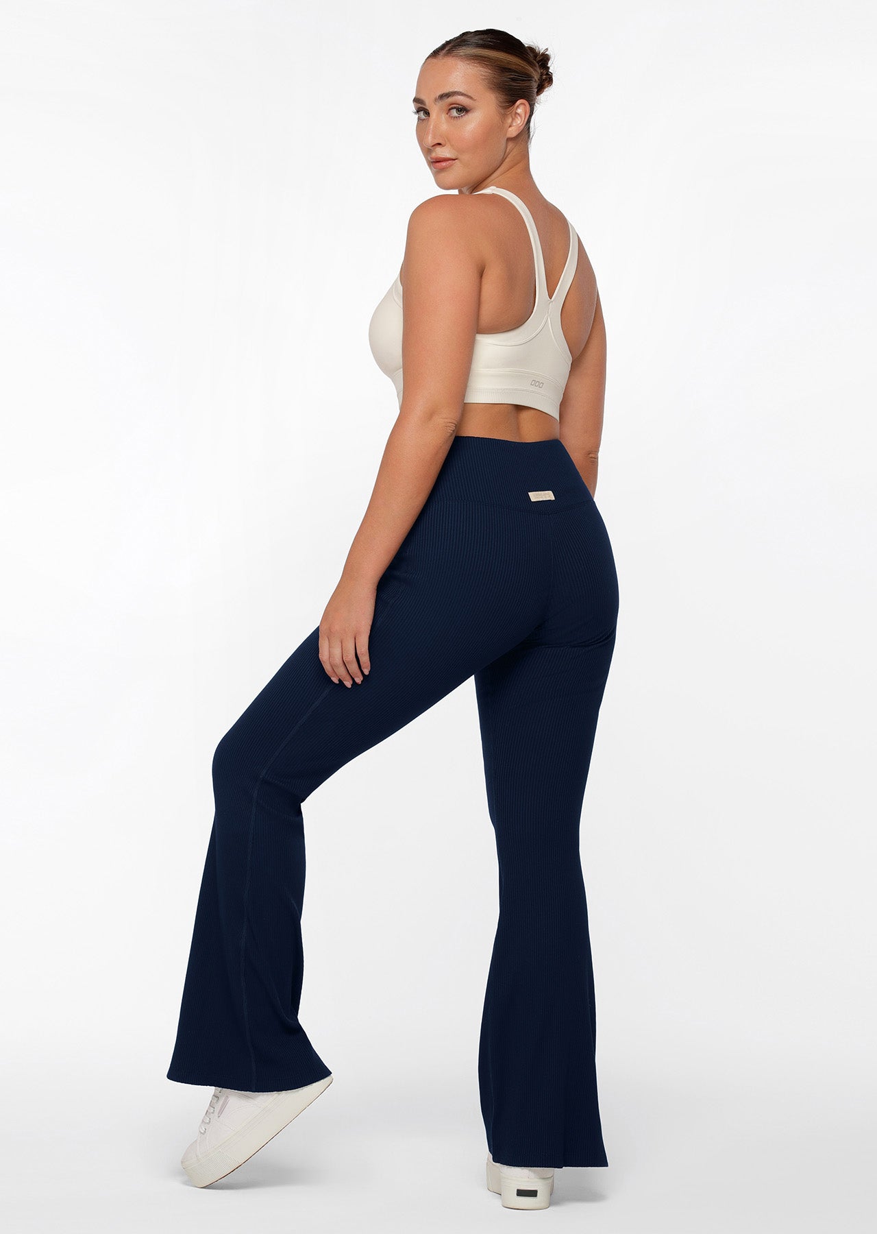 Lorna Jane Athleisure Rib Flares - French Navy