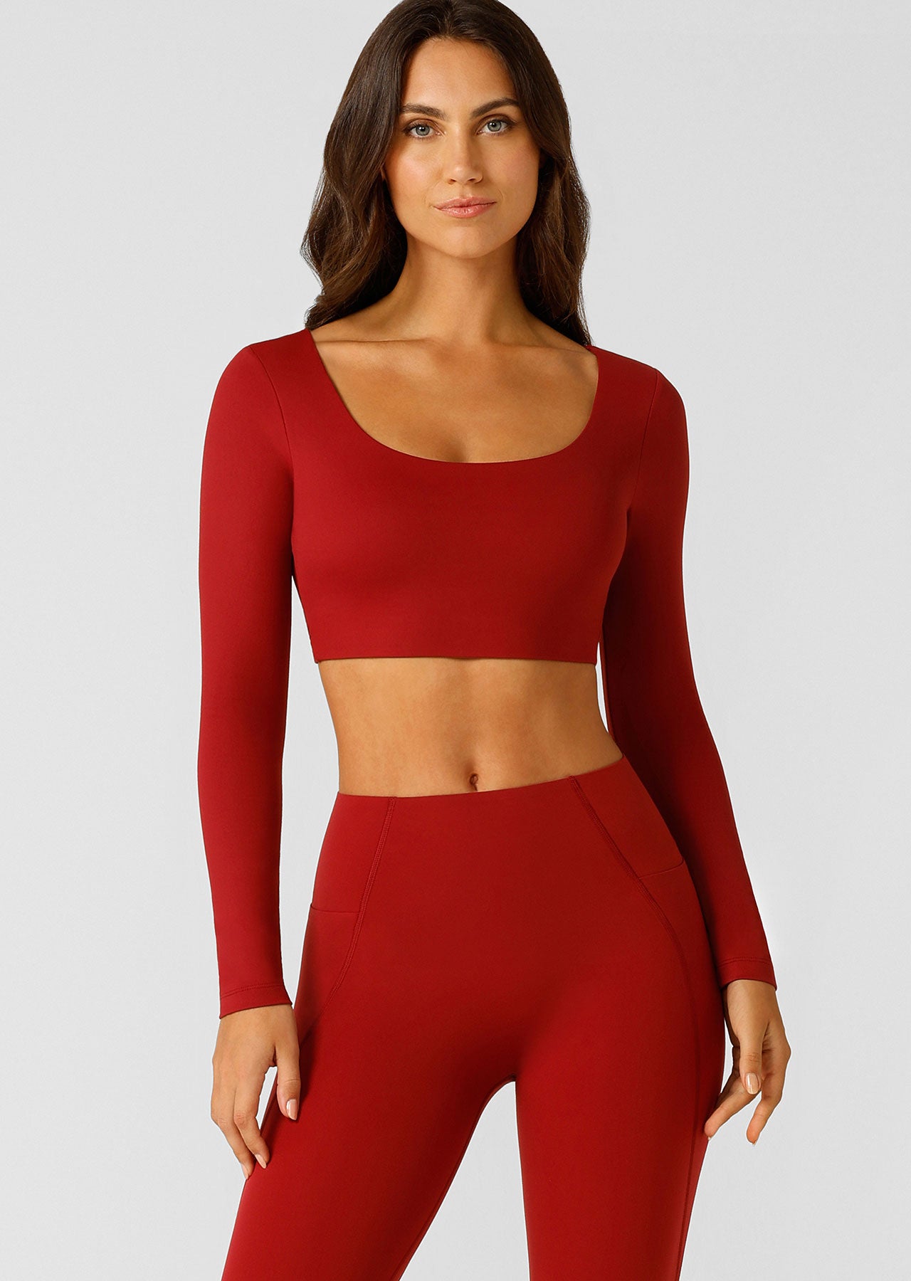 Lorna Jane Everyday Long Sleeve Bra Combo - Cherry