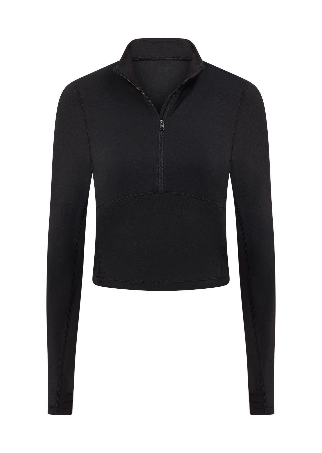 Lorna Jane All Star Active Cropped 1/2 Zip - Black