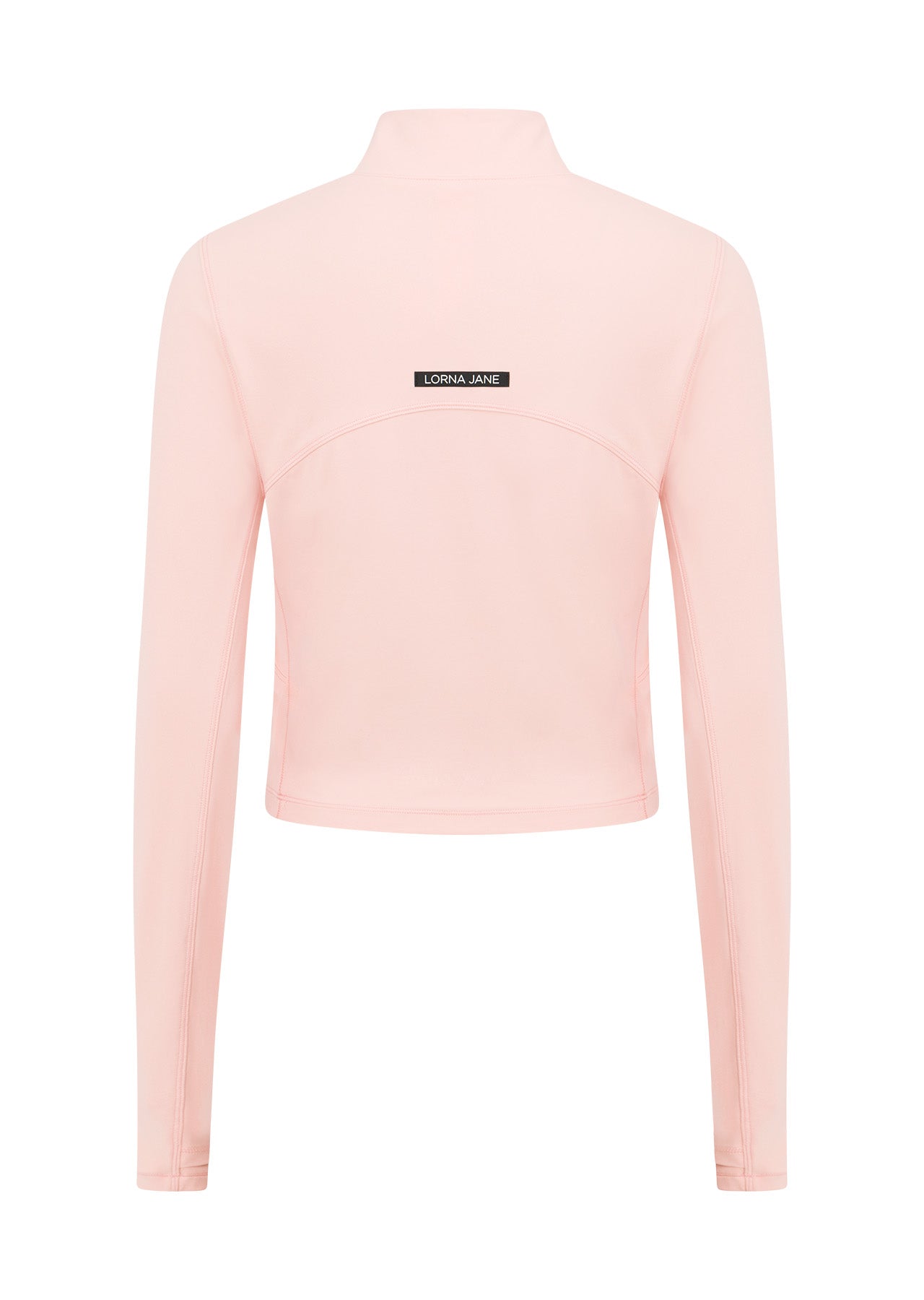 Lorna Jane All Star Active Cropped 1/2 Zip - Sunkissed Peach