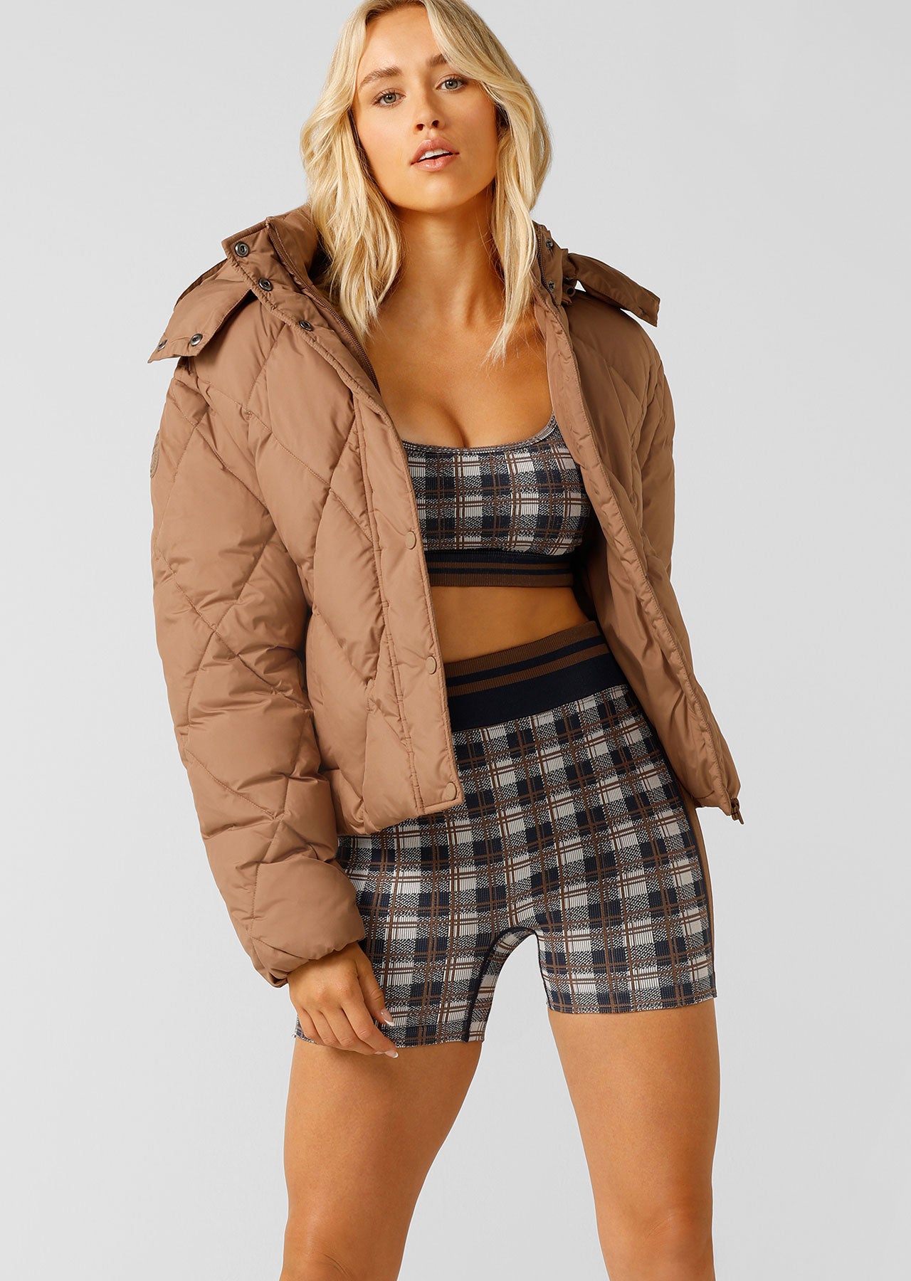 Lorna Jane Winter Warmth Recycled Puffer Jacket - Cedar