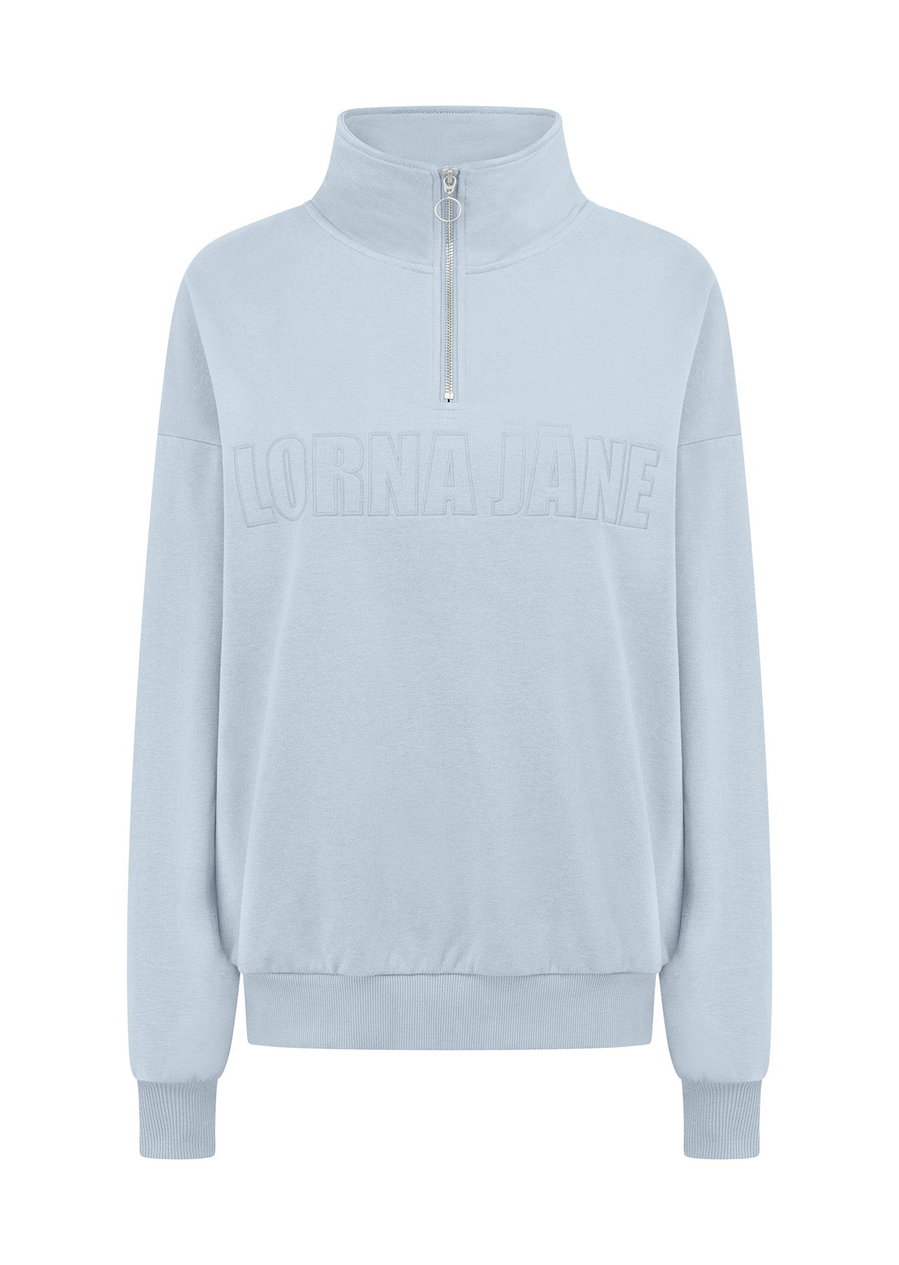 Lorna Jane Iconic Quarter Zip Sweat - Glacier Blue