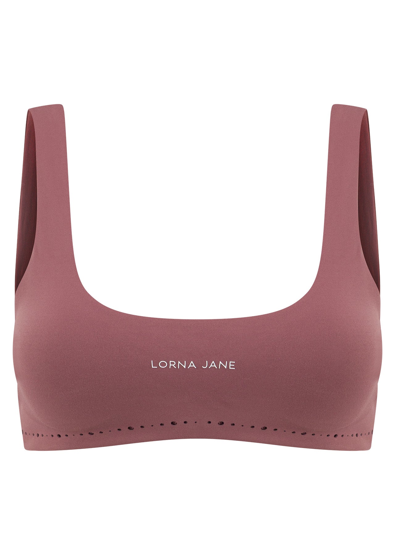 Lorna Jane Reform Soft Laser Cut Sports Bra - Renaissance Rose