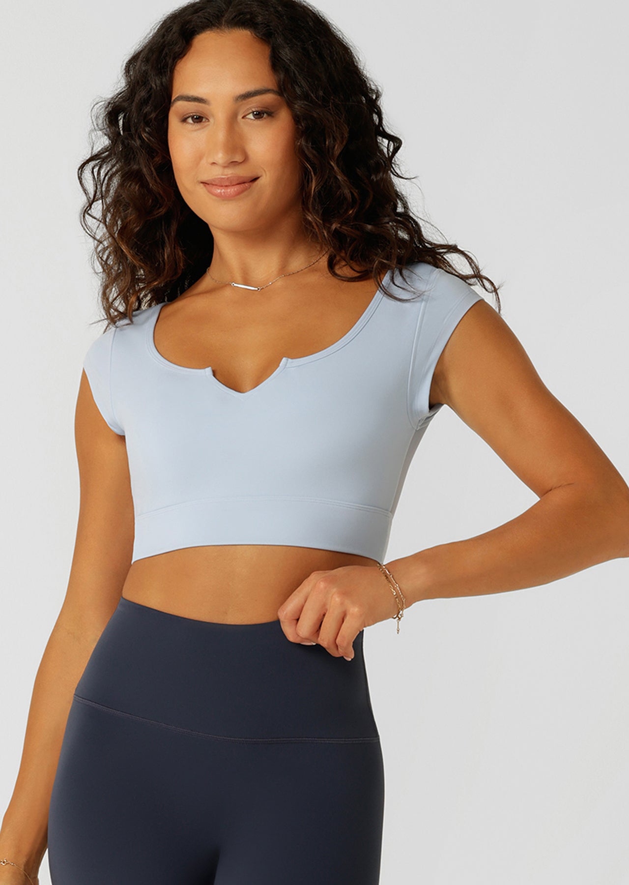 Lorna Jane Ambition Sports Bra - Light Moontide