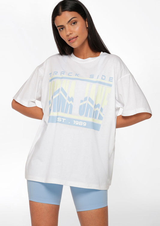 Lorna Jane Trackside Oversized Tee - White