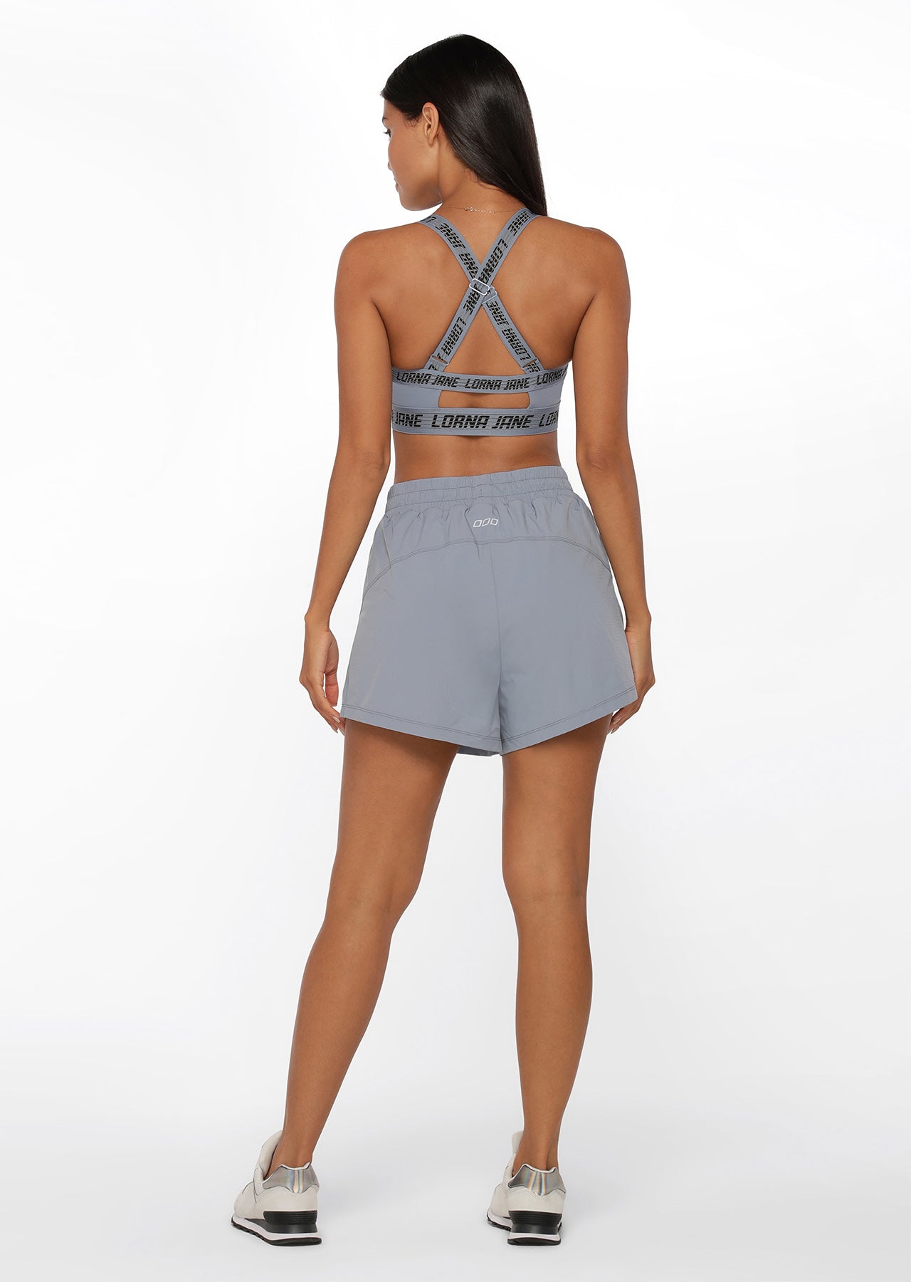 Lorna Jane Abrasion Resistant Wrap Run Short - Gravity Grey