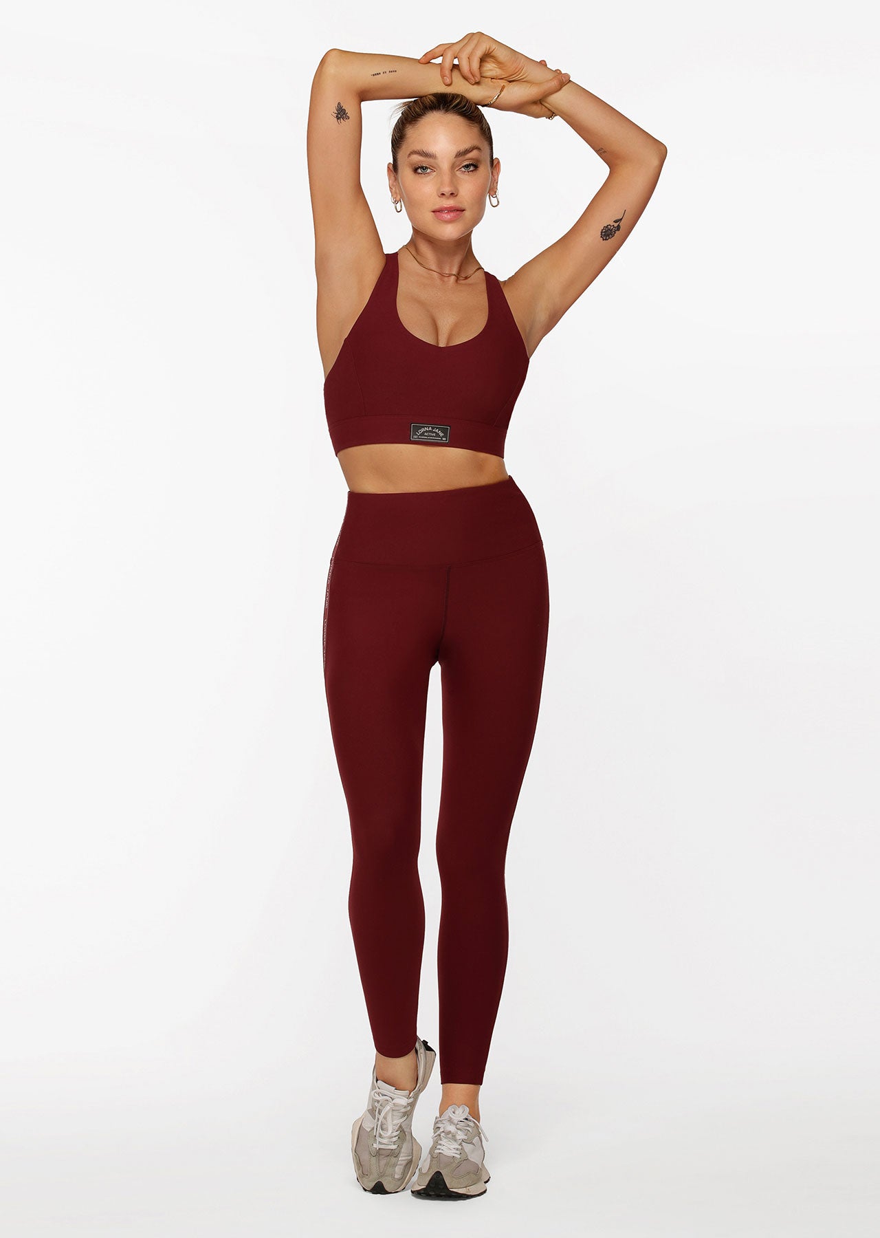 Lorna Jane All In Excel No Chafe Ankle Biter Leggings - Sepia