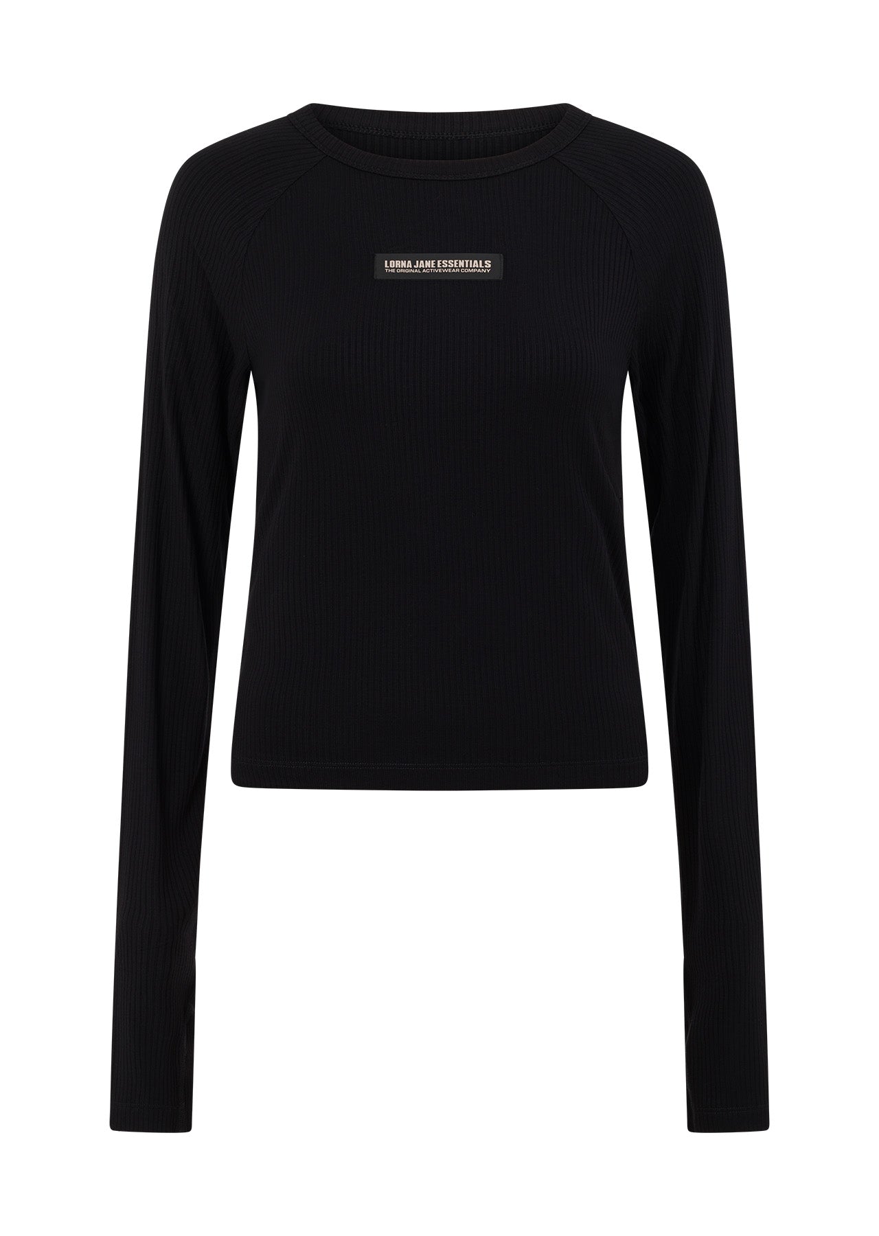 Lorna Jane Warm Up Rib Long Sleeve Top - Black