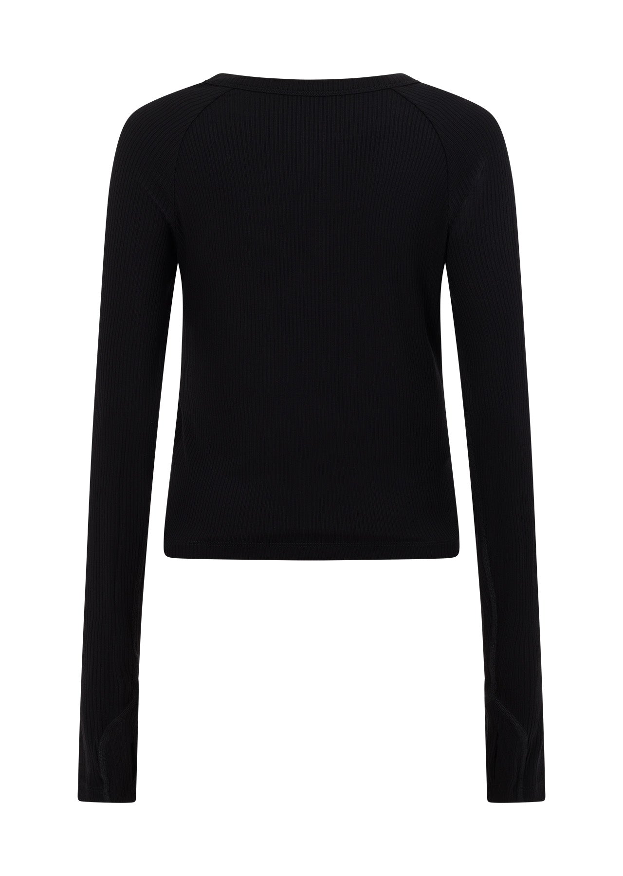 Lorna Jane Warm Up Rib Long Sleeve Top - Black