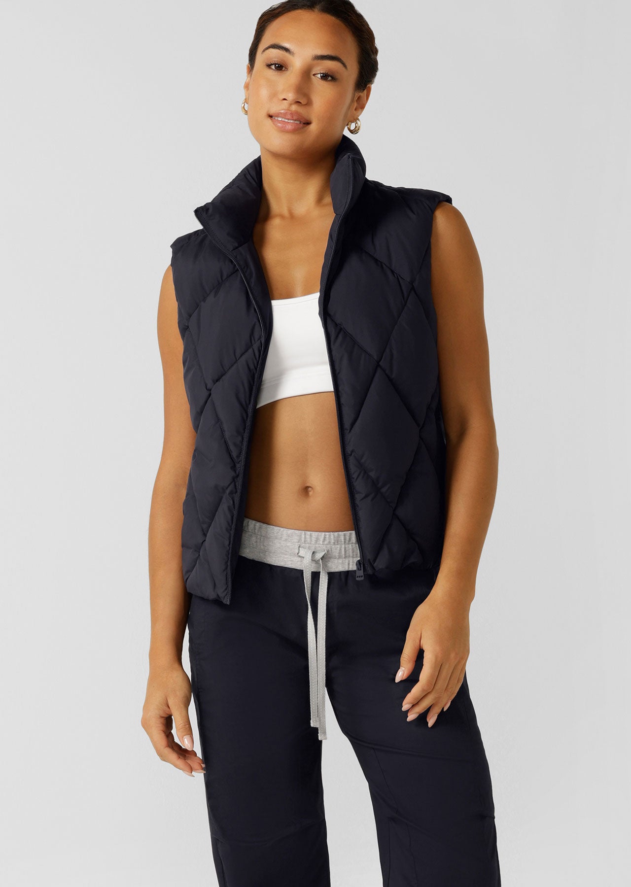 Lorna Jane Winter Warmth Puffer Vest - Midnight Blue