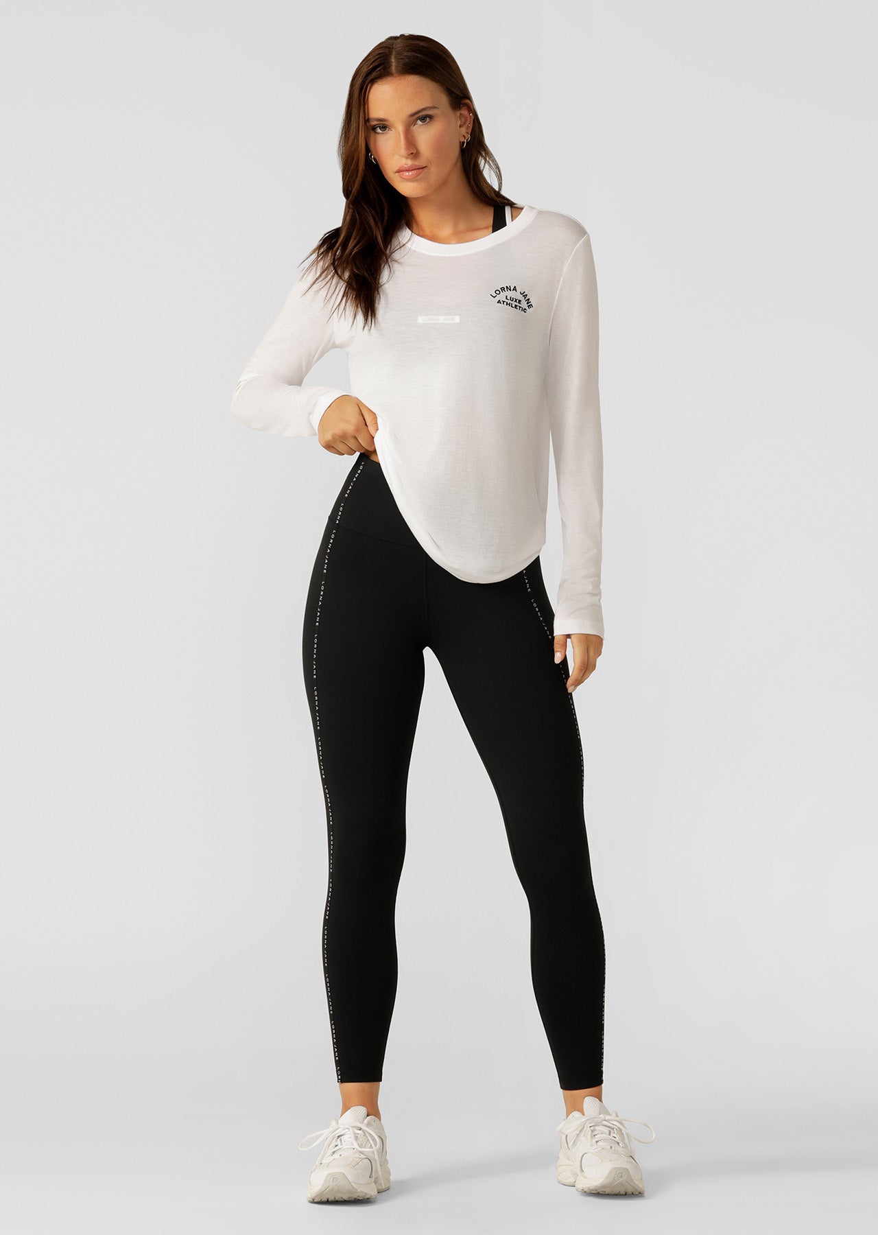 Lorna Jane All Elements Full Length Thermal Leggings - Black