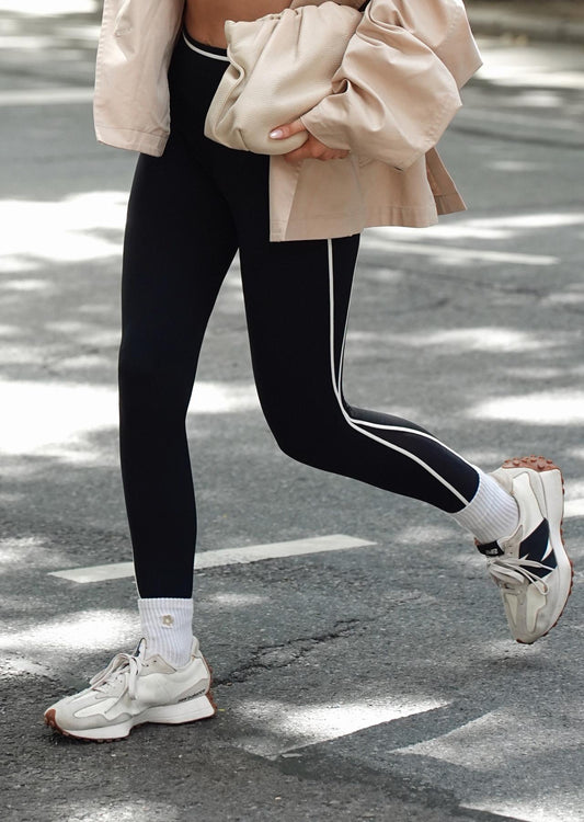 Lorna Jane LJC Retro Ankle Biter Leggings - Black