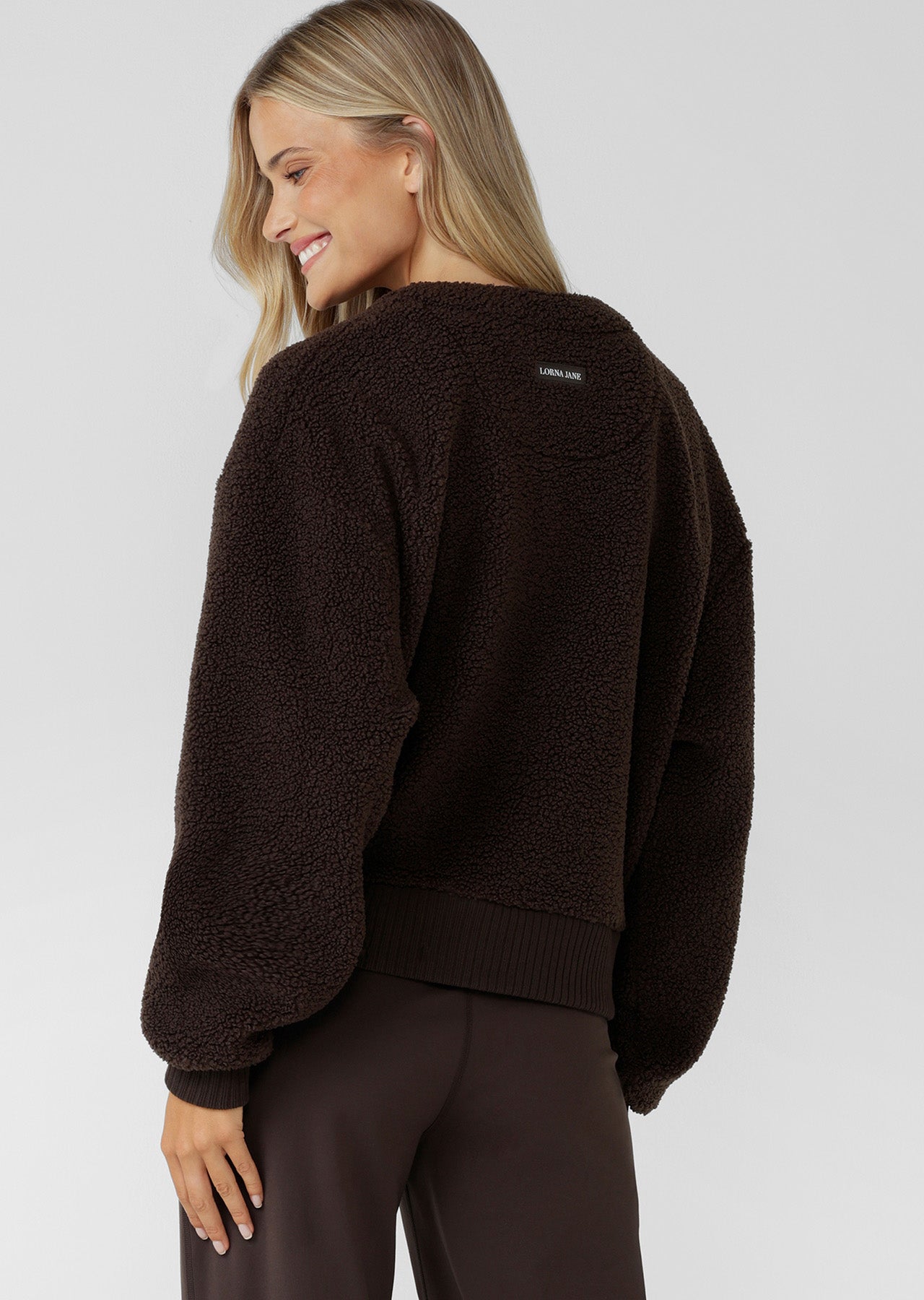 Lorna Jane Field Teddy Cardigan - Volcano