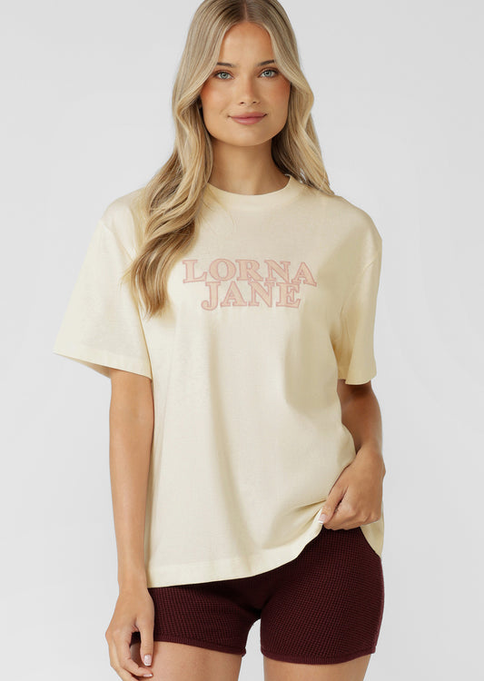 Lorna Jane Edition T-Shirt - Cream