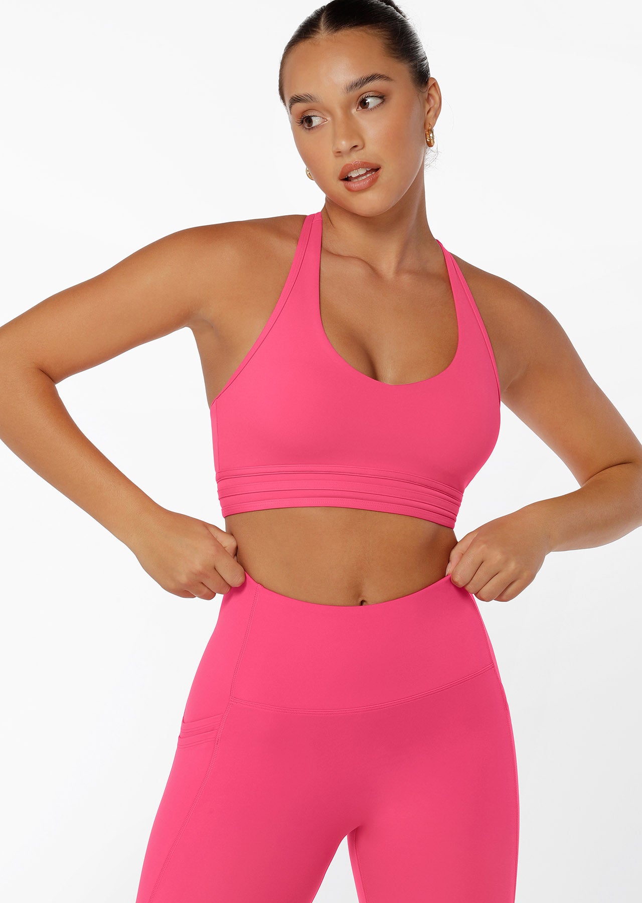 Lorna Jane Be Active Recycled Sports Bra - Rose Pink