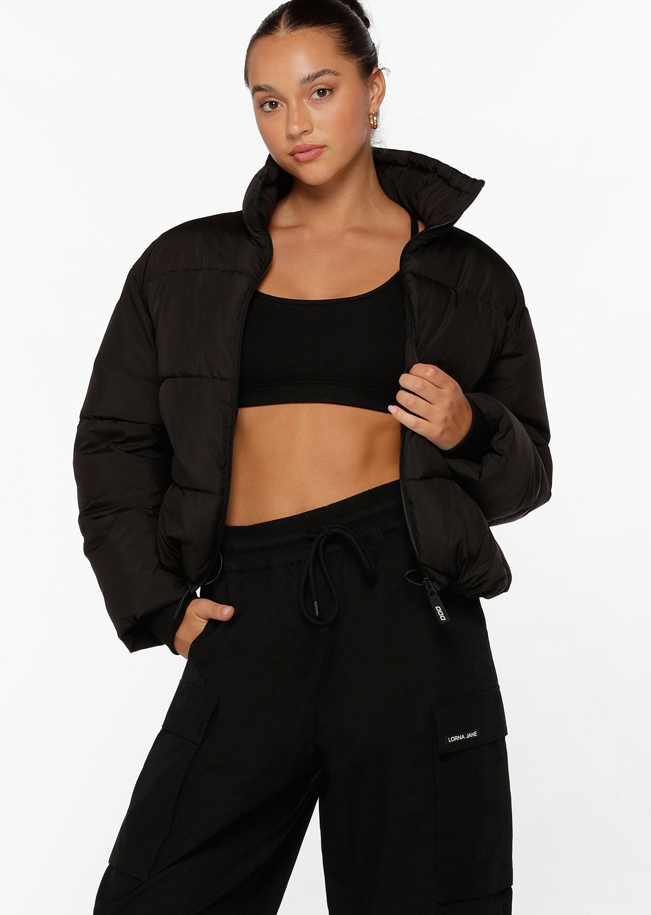 Lorna Jane Weightless Puffer Jacket - Black