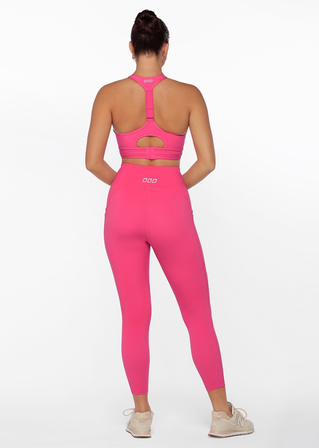 Lorna Jane Be Active Recycled No Ride Ankle Biter Leggings - Rose Pink