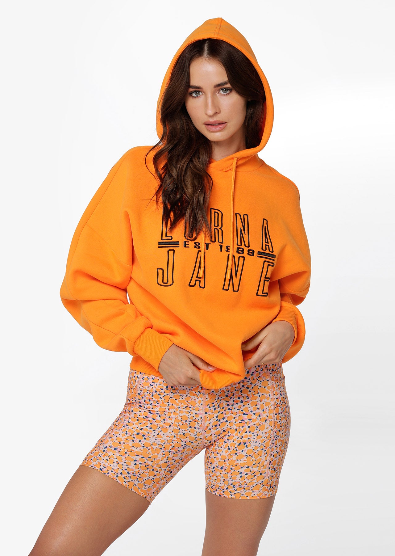 Lorna Jane Benchwarmer Oversized Hoodie - Papaya