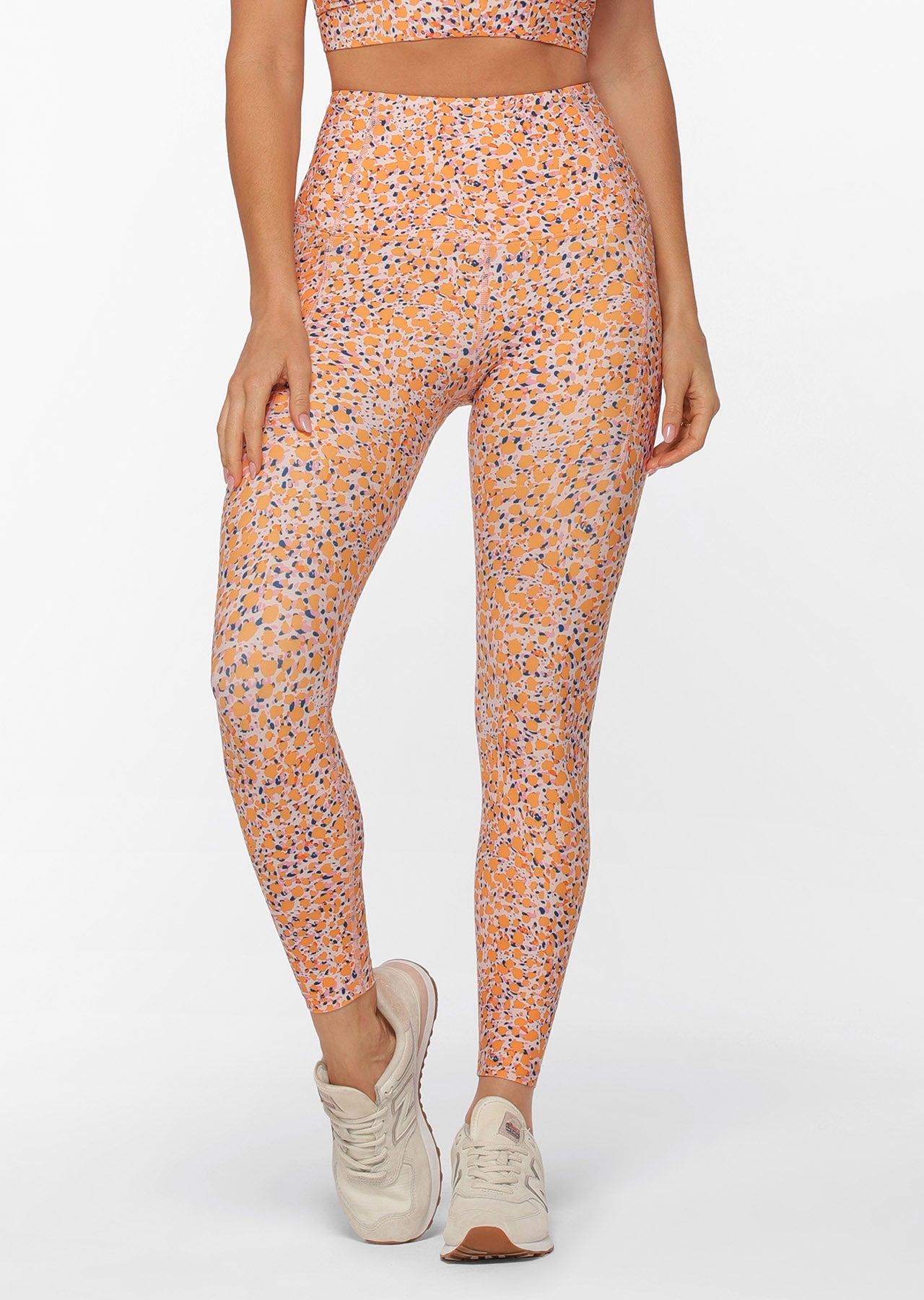 Lorna Jane Battle Cat Phone Pocket Ankle Biter Leggings - Battle Cat Print