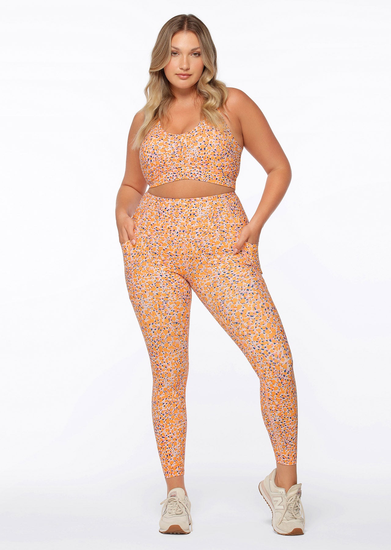 Lorna Jane Battle Cat Phone Pocket Ankle Biter Leggings - Battle Cat Print