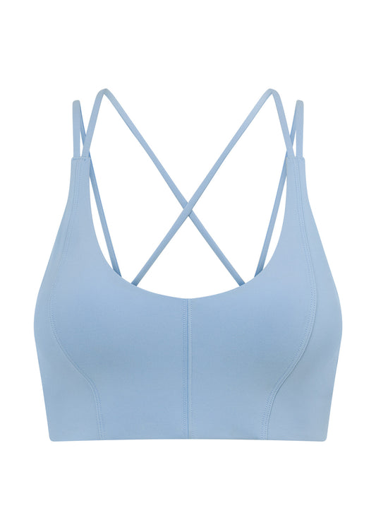 Lorna Jane Half Time Recycled Longline Sports Bra - Moontide