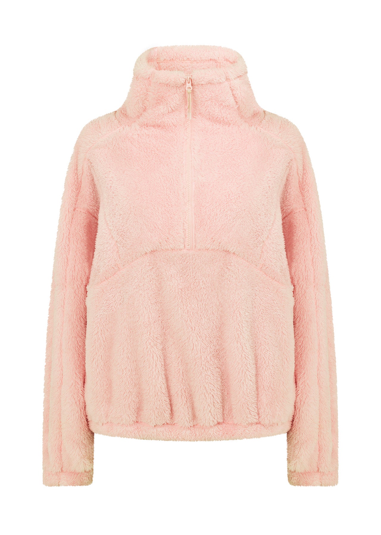 Lorna Jane Zip Front Teddy Pullover - Blushed Pink