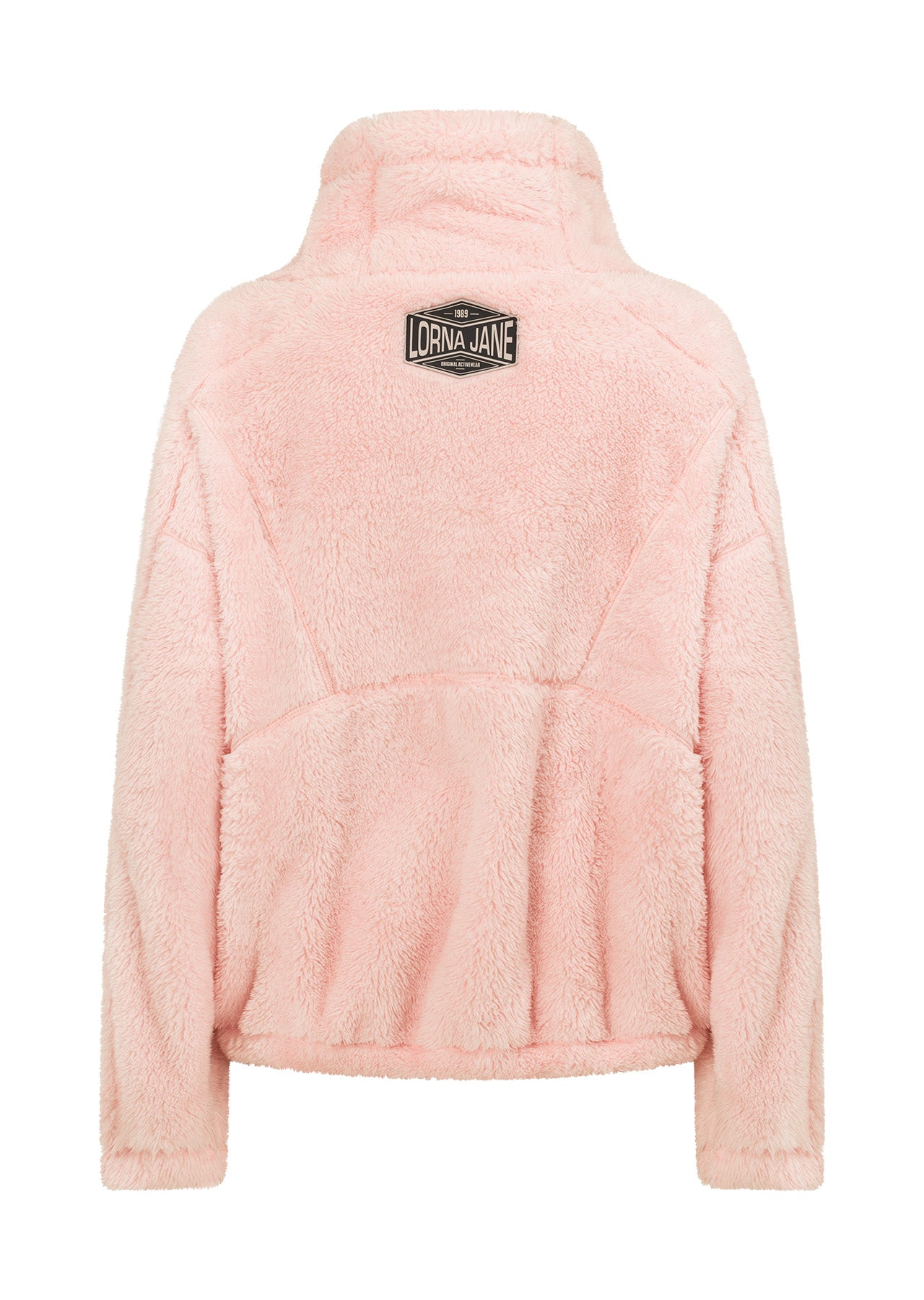 Lorna Jane Zip Front Teddy Pullover - Blushed Pink