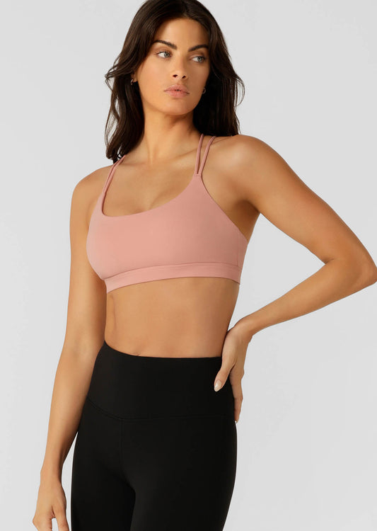 Lorna Jane Hot Shot Sports Bra - Ash Rose