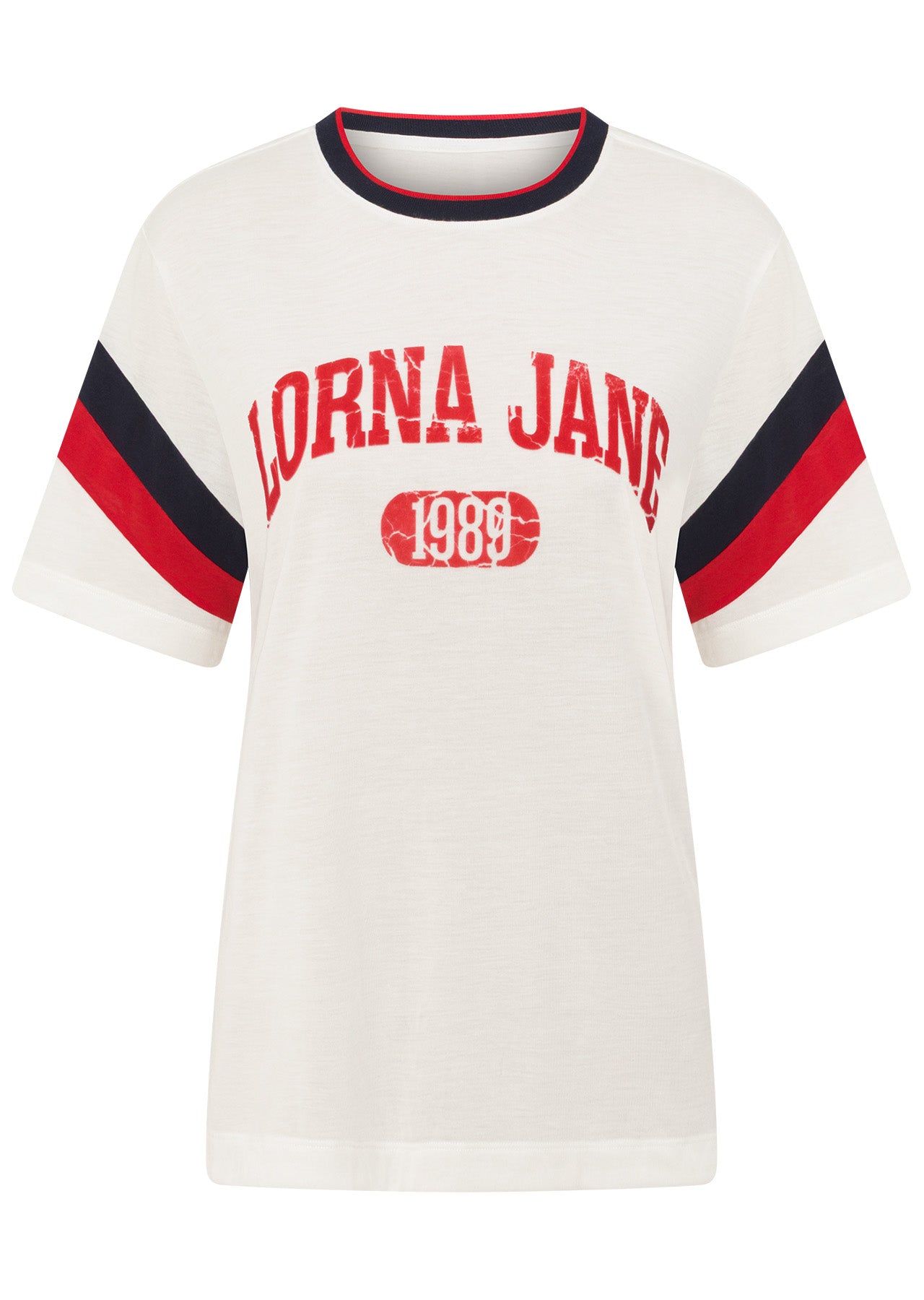 Lorna Jane Retro Lounge T-Shirt - Porcelain