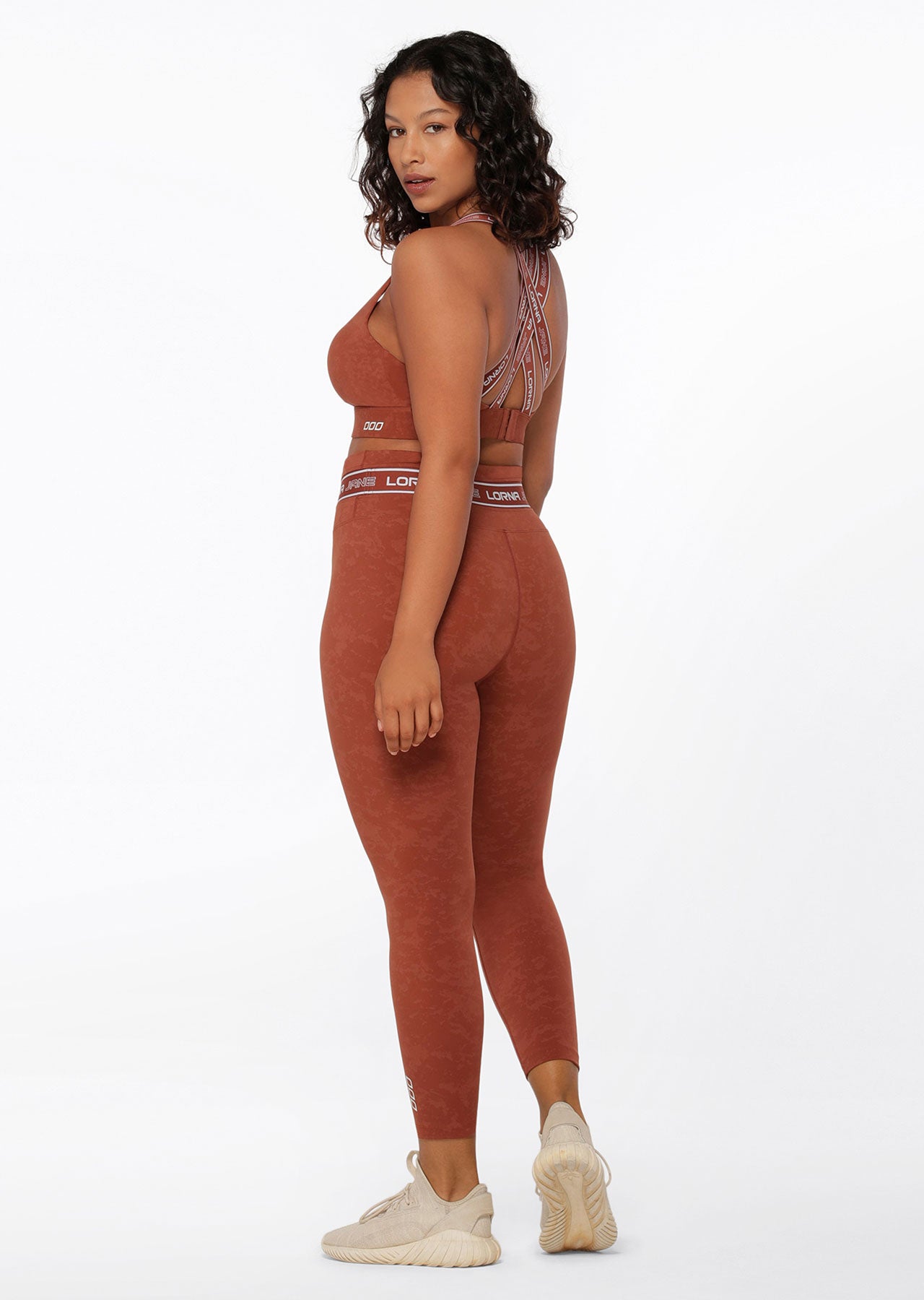 Lorna Jane Tempo Ankle Biter Leggings - Washed Spice