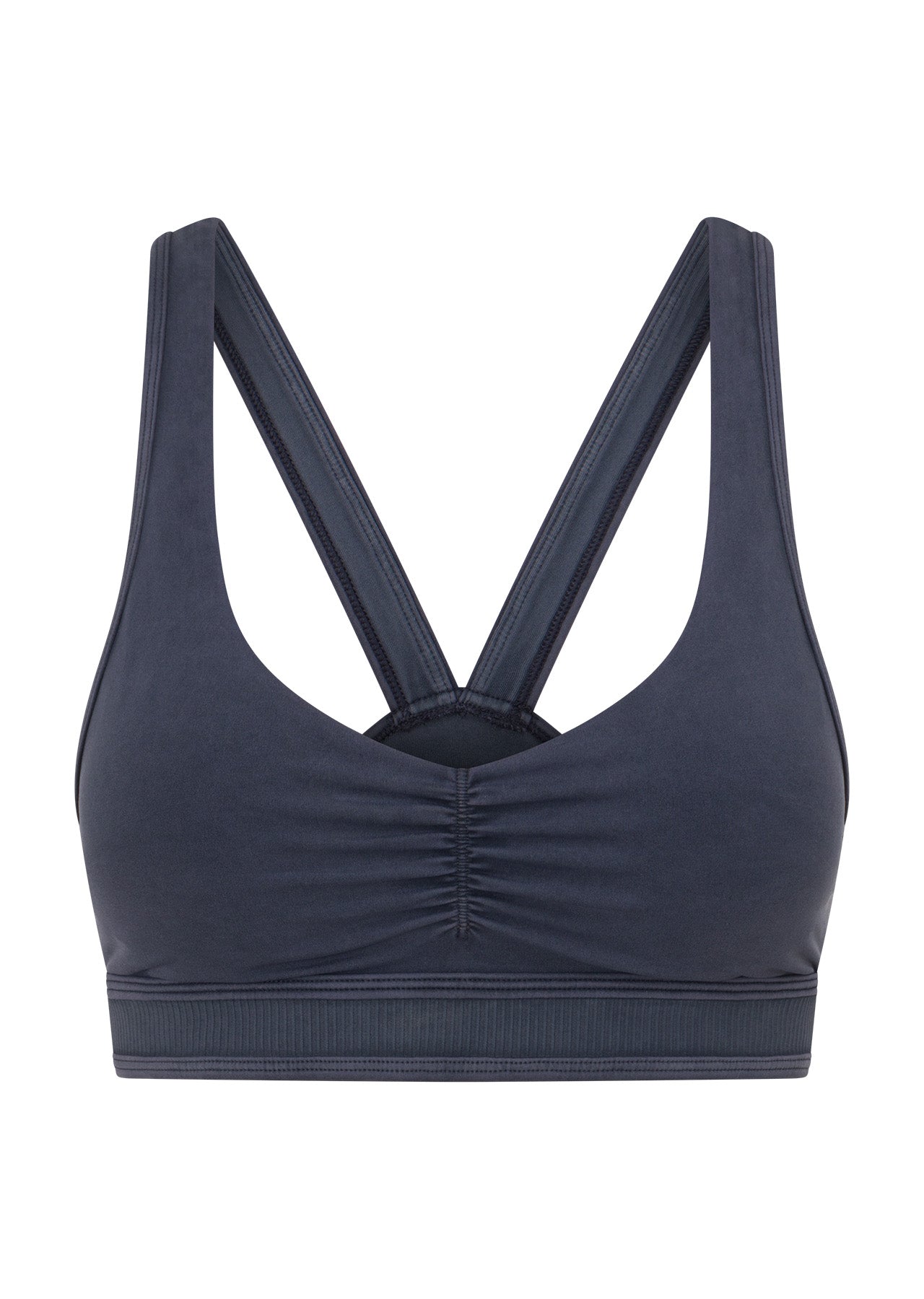 Lorna Jane Weekender Washed Sports Bra - Washed Midnight Blue