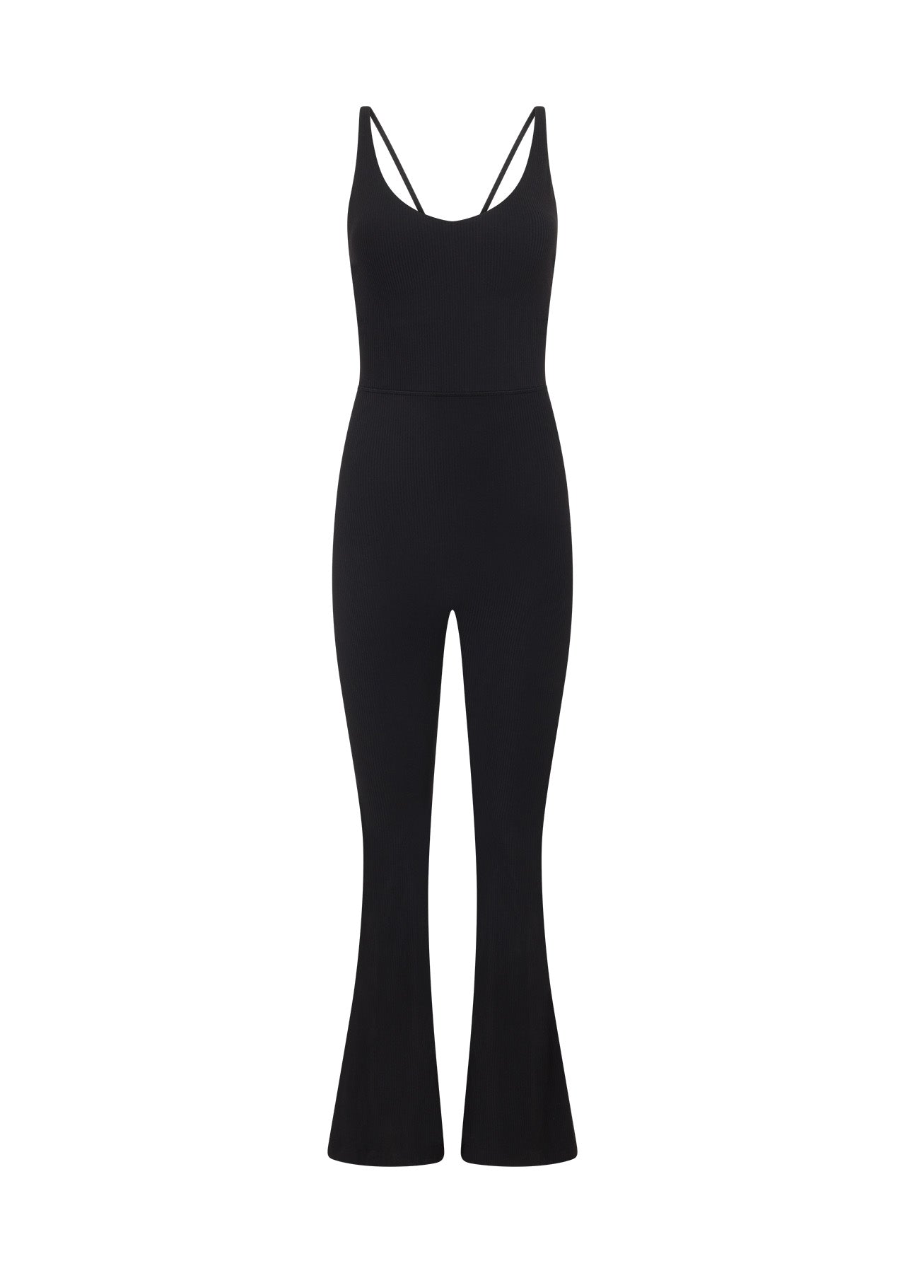 Lorna Jane All Day Active Rib Flare Bodysuit - Black