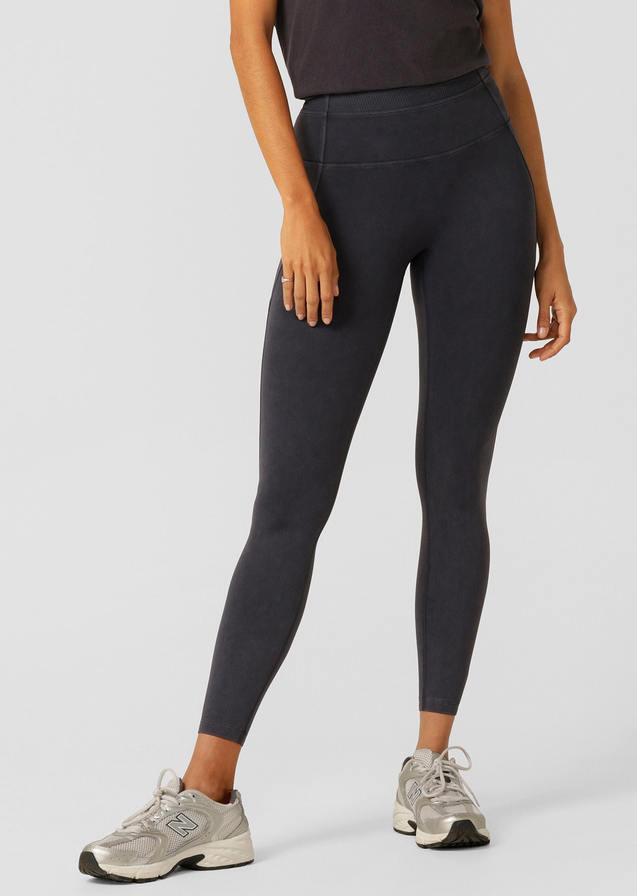 Lorna Jane Weekender Washed Full Length Pocket Leggings - Washed Midnight Blue