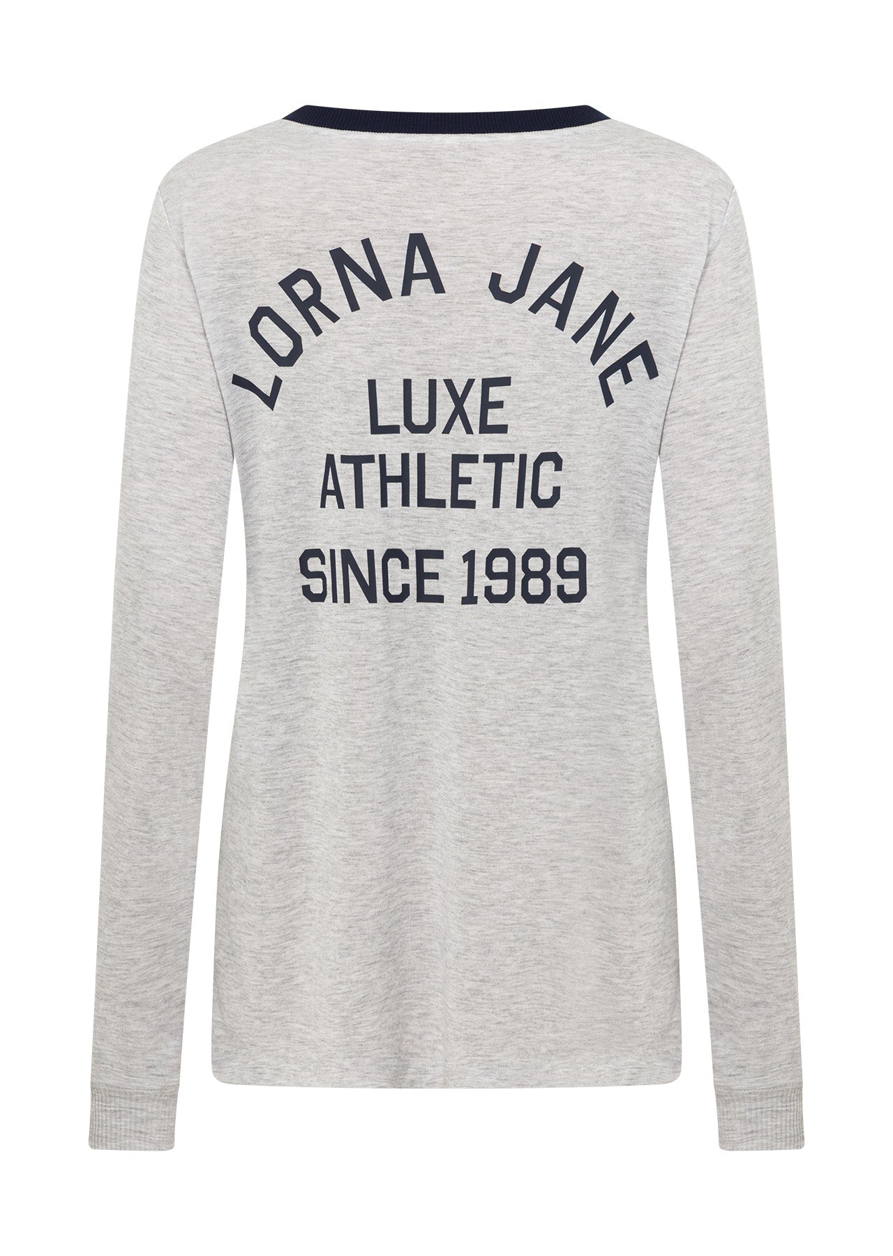 Lorna Jane Limited Edition Lotus Long Sleeve T-shirt - Light Grey Marl