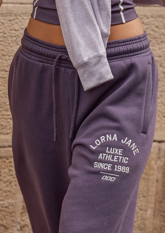 Lorna Jane Limited Edition Lotus Sweatpants - Midnight Plum