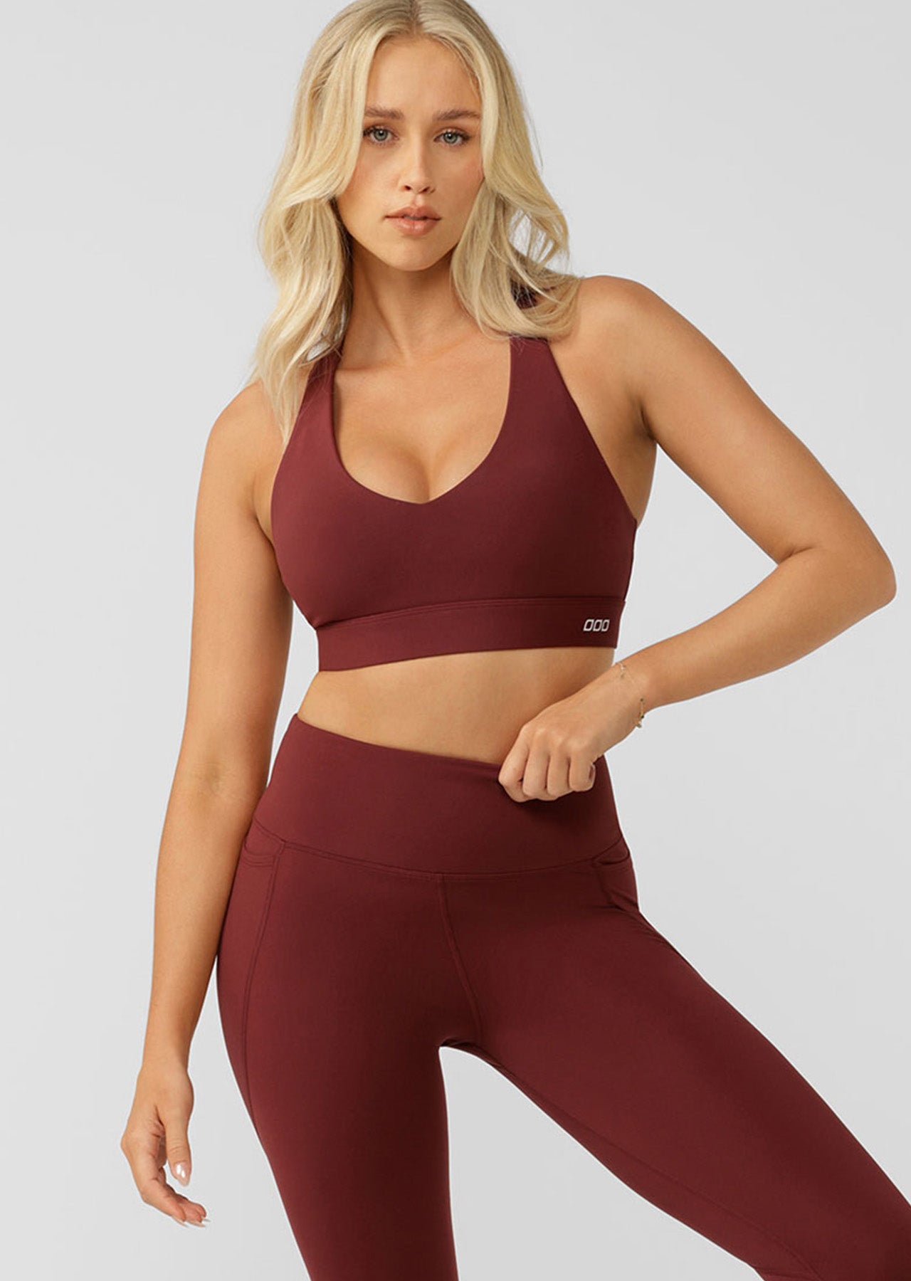 Lorna Jane Amy Sports Bra - Maroon