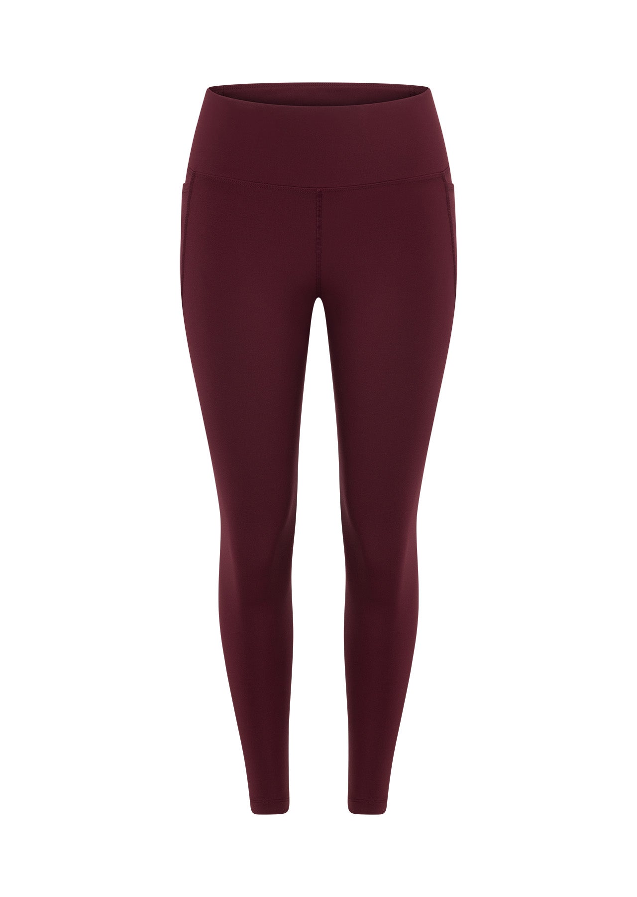 Lorna Jane Amy Phone Pocket Ankle Biter Tech Leggings - Maroon