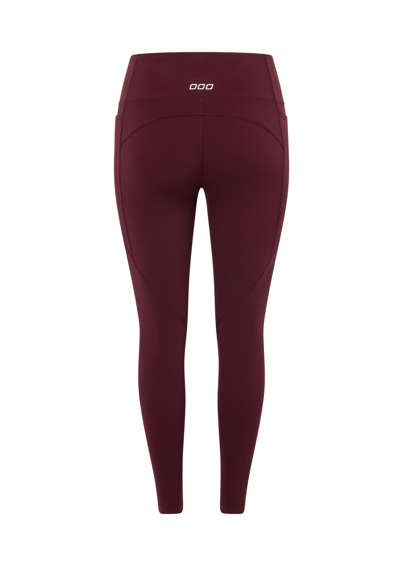 Lorna Jane Amy Phone Pocket Ankle Biter Tech Leggings - Maroon