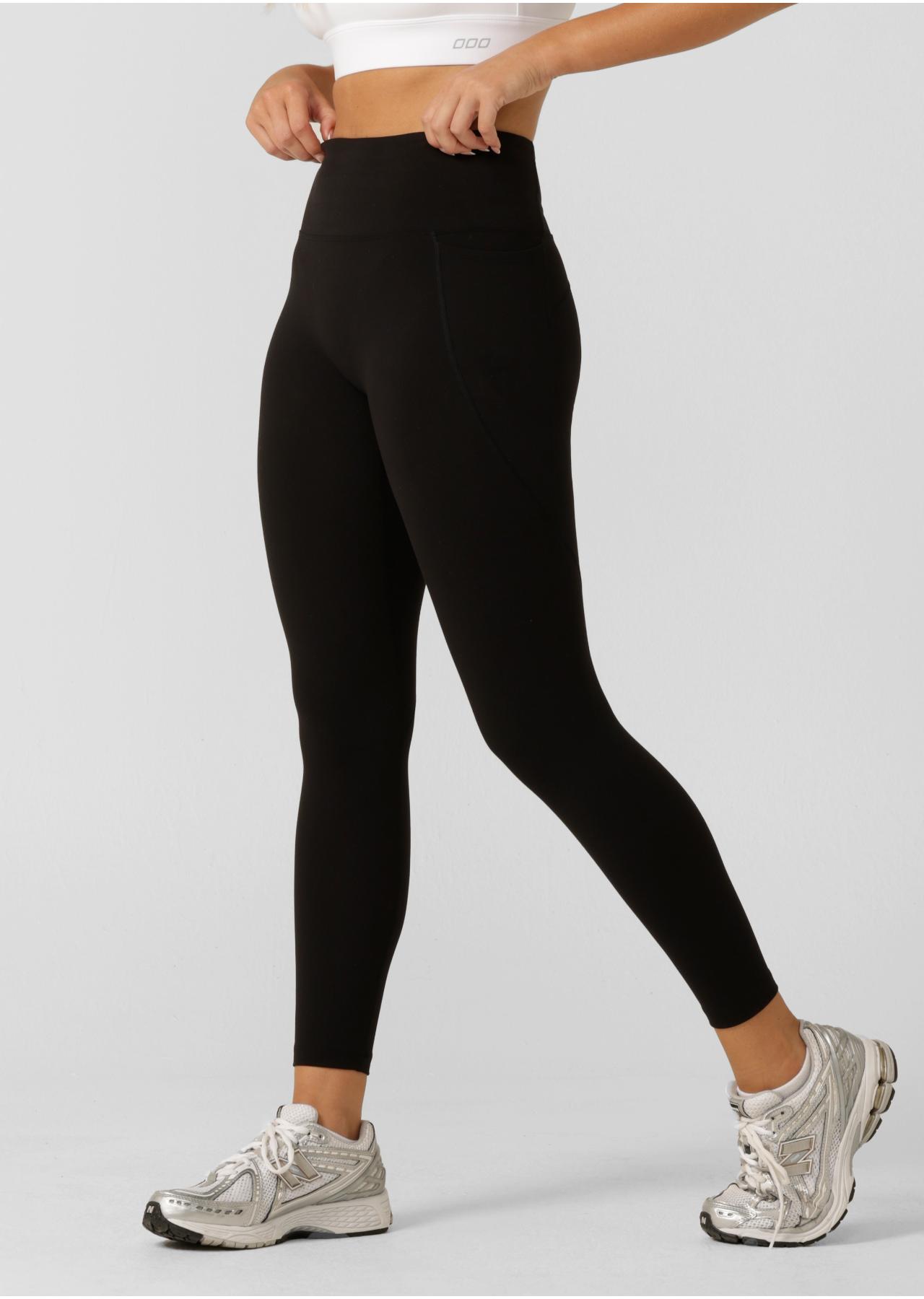 Lorna Jane Amy No Ride Phone Pocket Ankle Biter Tech Leggings - Black