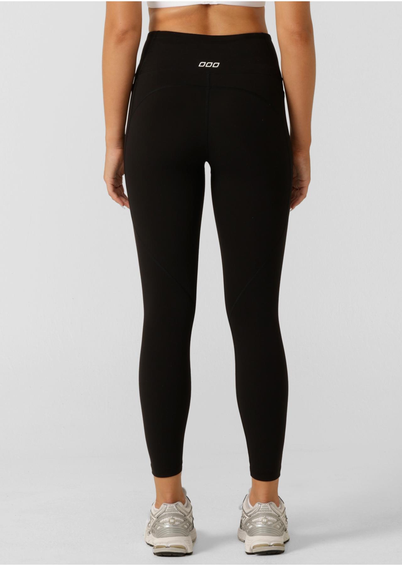 Lorna Jane Amy No Ride Phone Pocket Ankle Biter Tech Leggings - Black