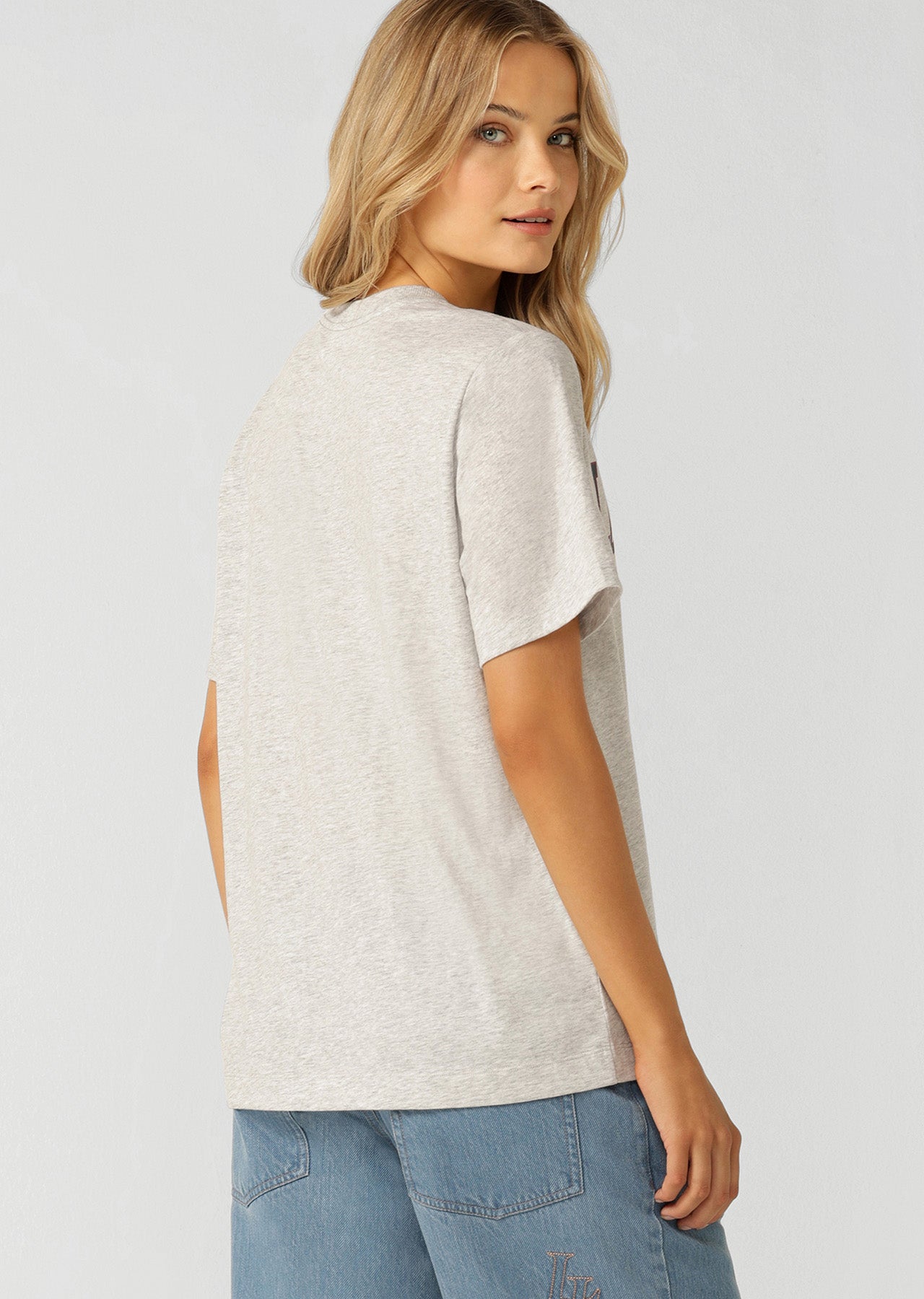 Lorna Jane Game Day Relaxed T-Shirt - Grey Marl