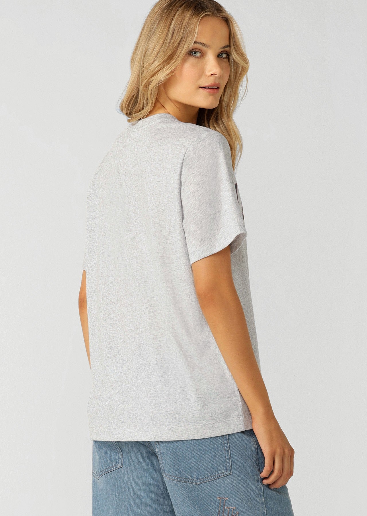 Lorna Jane Game Day Relaxed T-Shirt - Grey Marl