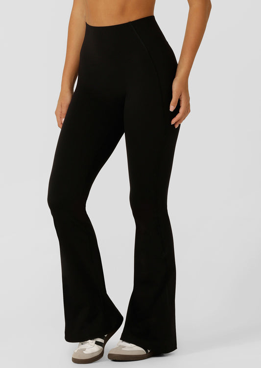 Lorna Jane Sculpt & Support Full Length Bootleg Leggings - Black